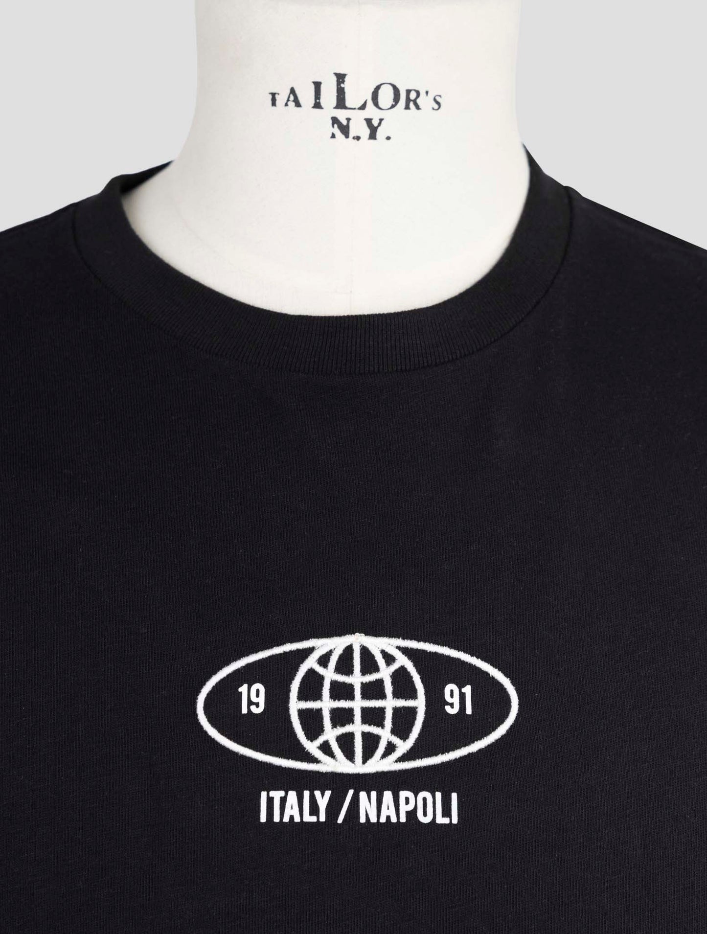 Kiton Knt Black Cotton T-Shirt