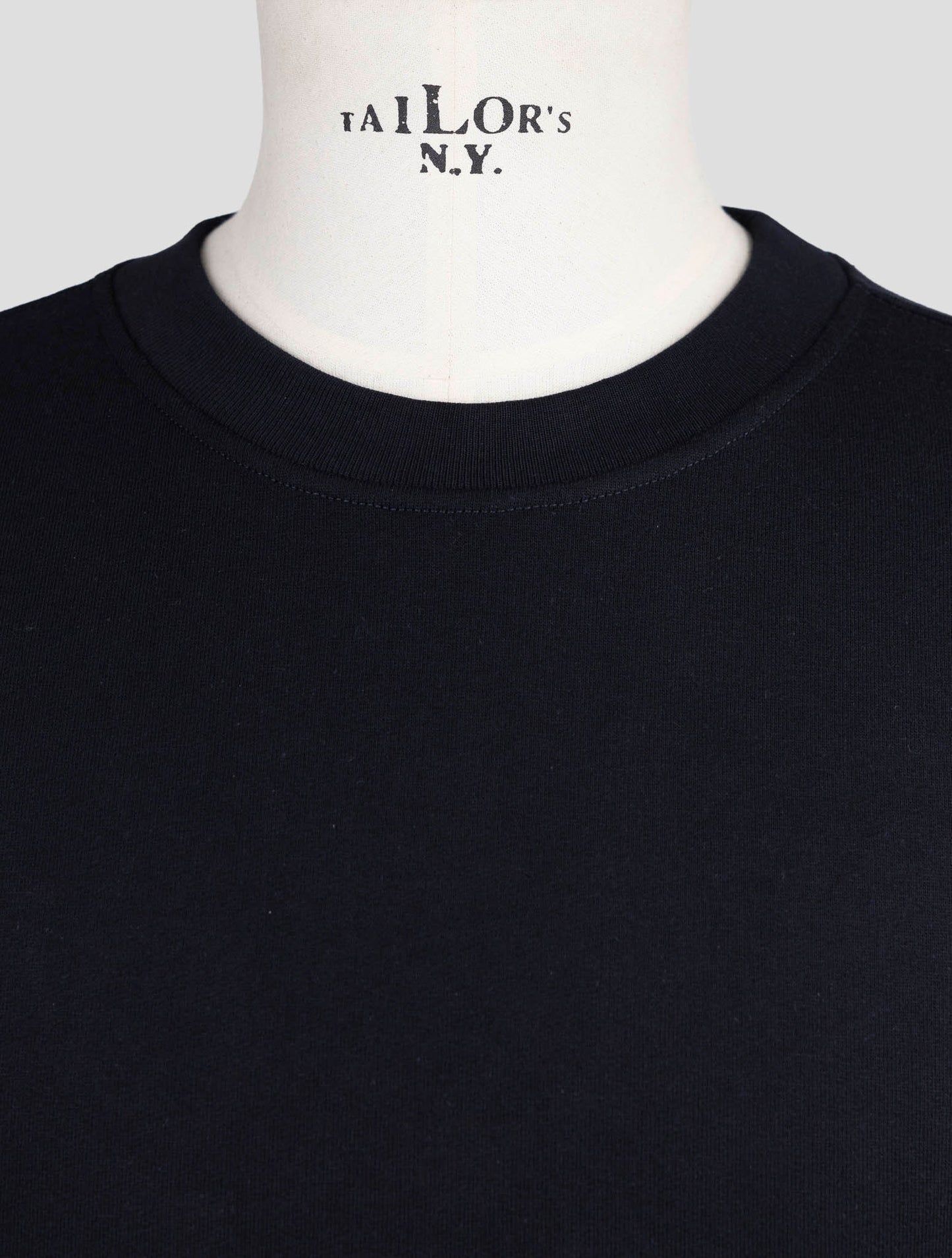 Kiton Knt Blue Cotton Sweater Crewneck