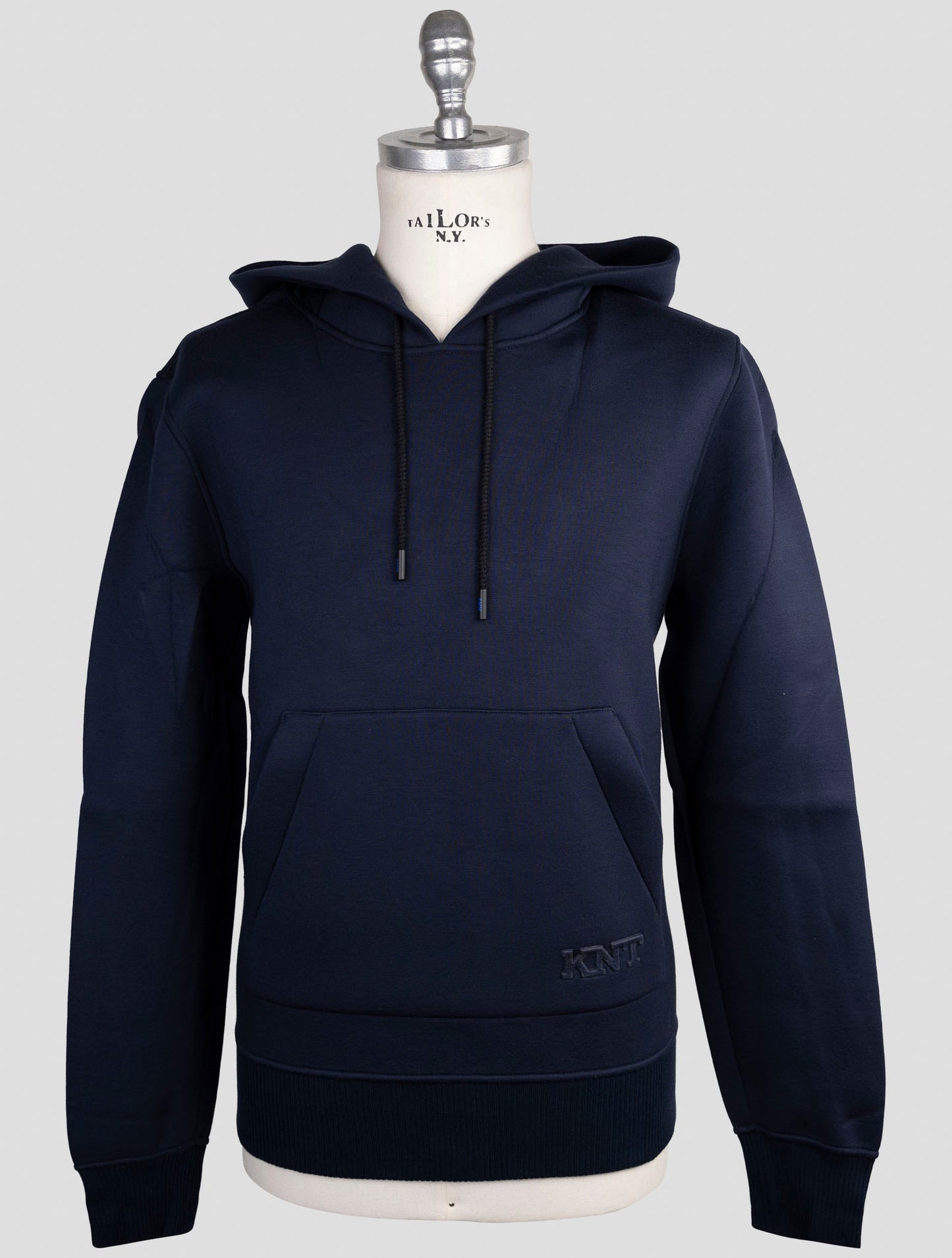 Kiton Knt Blue Viscose Ea Sweater Hoodie