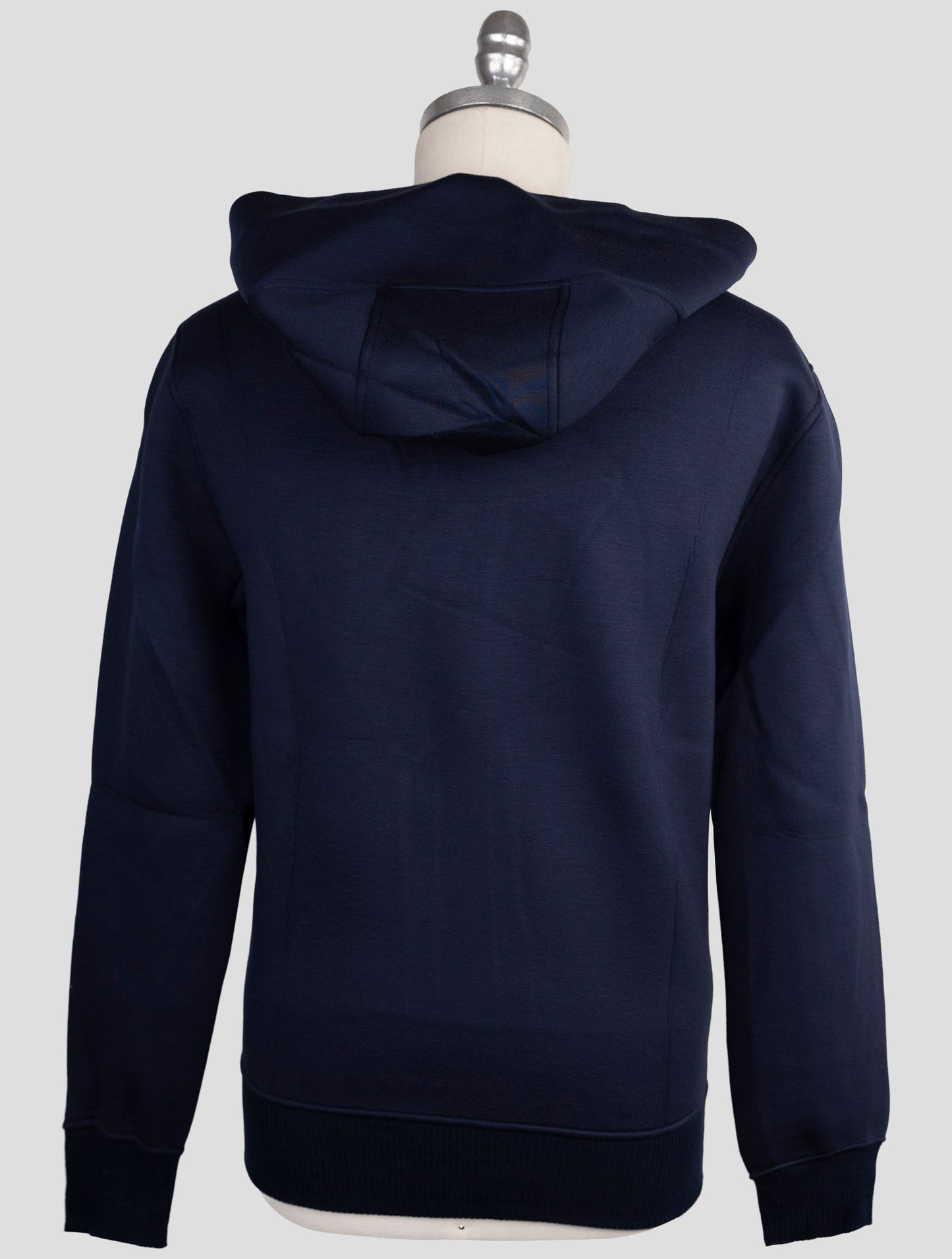 Kiton Knt Blue Viscose Ea Sweater Hoodie