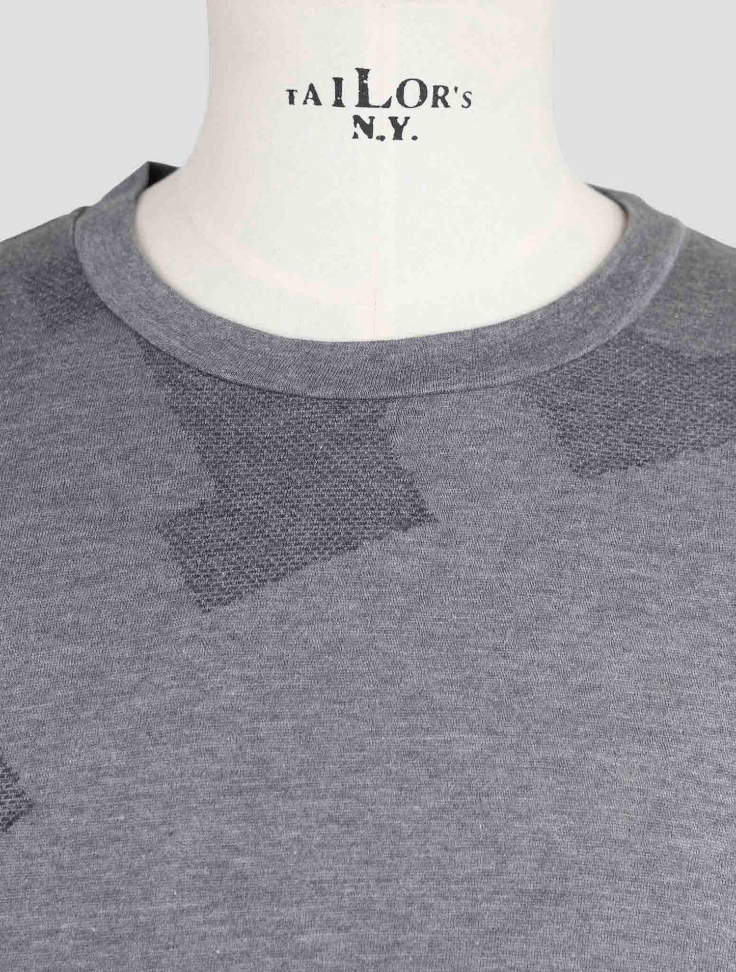 Kiton Knt Gray Cotton Sweater Crewneck