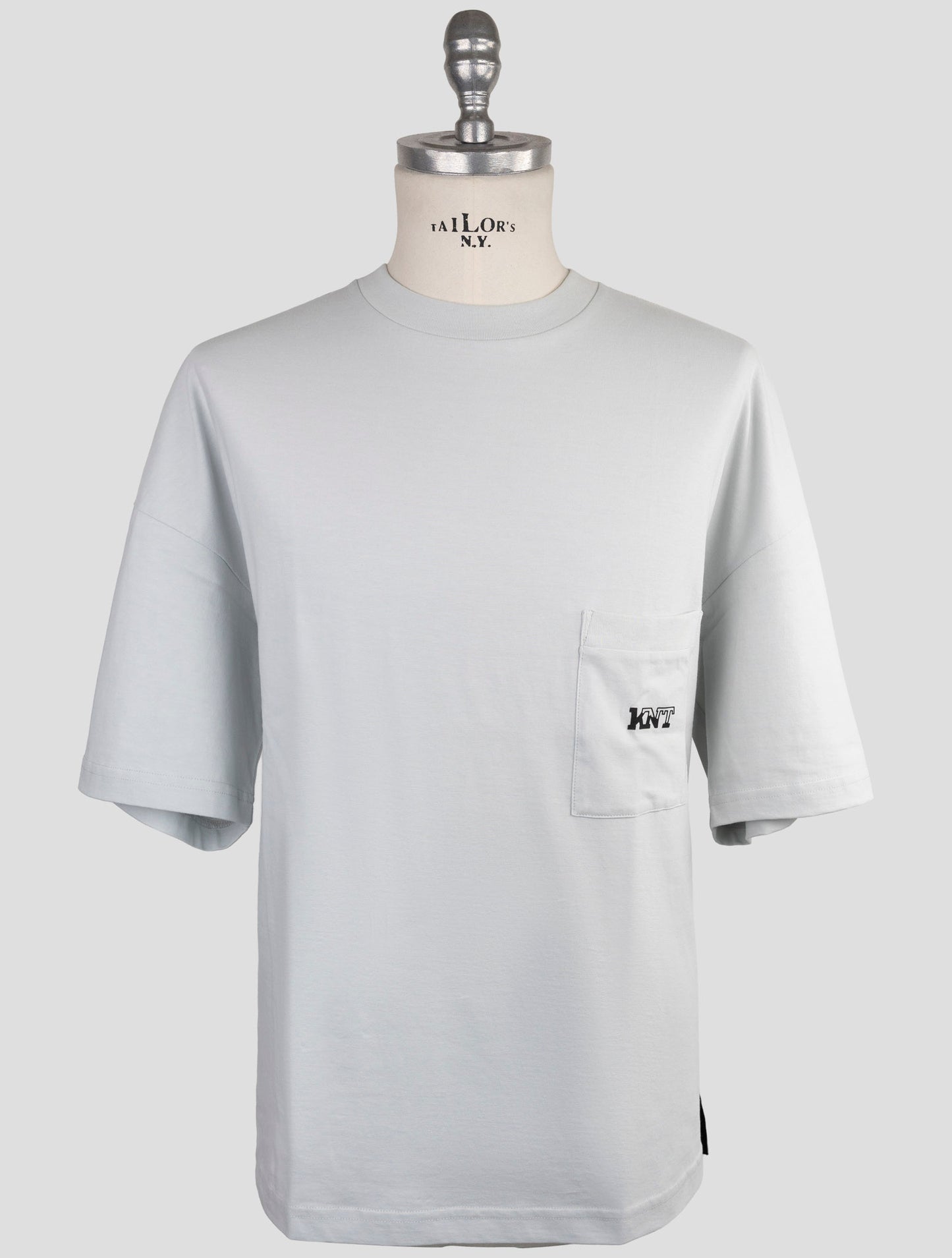 Kiton Knt Gray Cotton T-Shirt