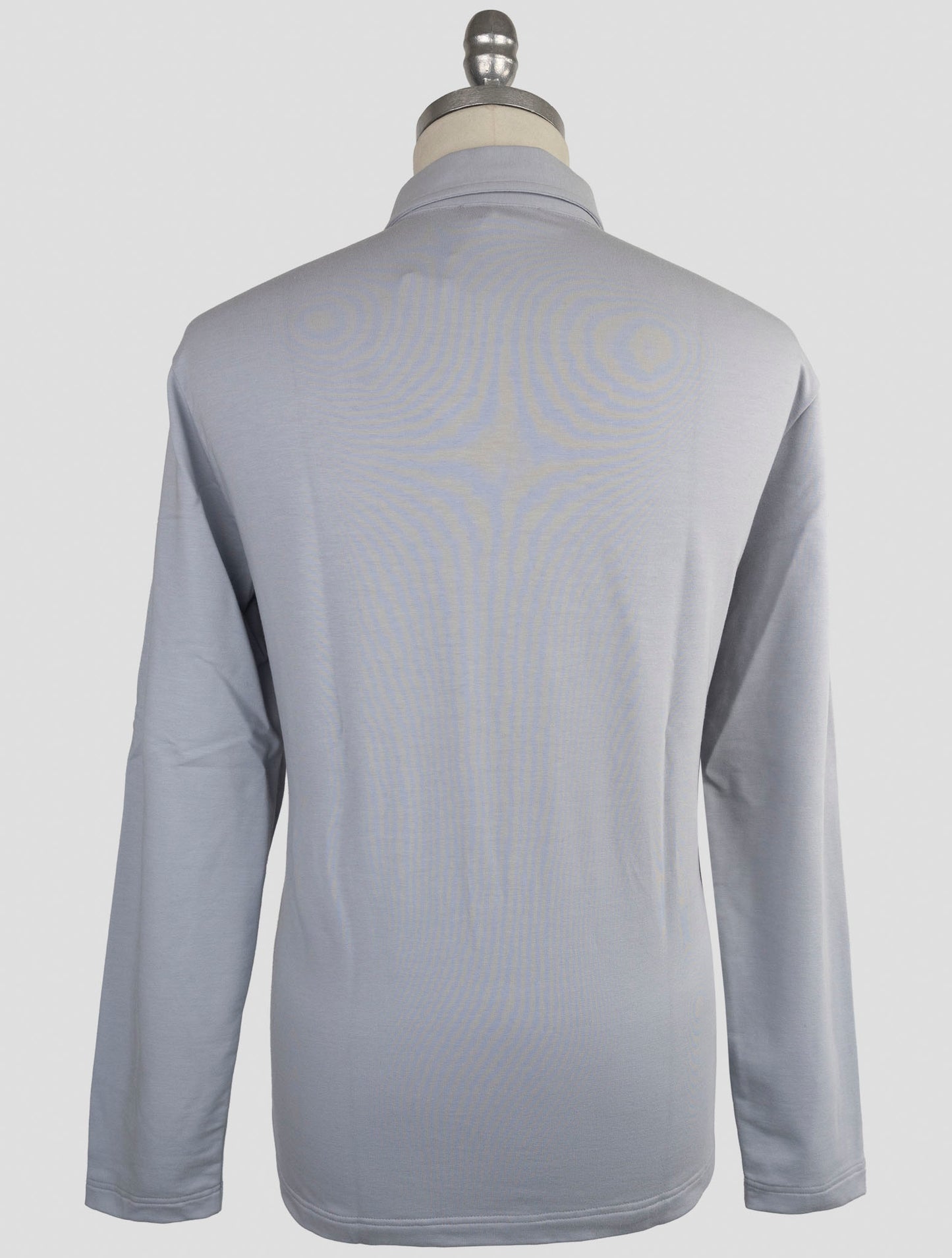 Kiton Knt Gray Cotton Ea Sweater Polo