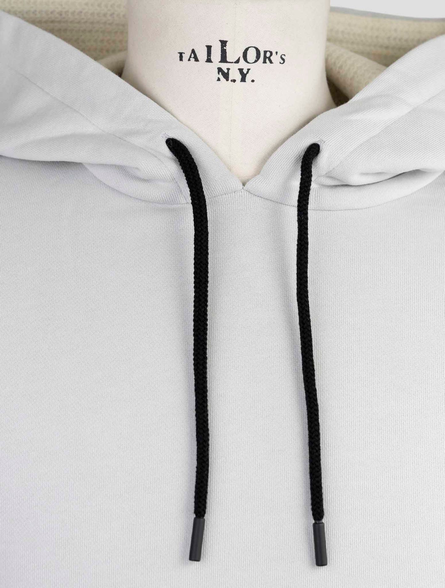 Kiton Knt Gray Cotton Sweater Hoodie