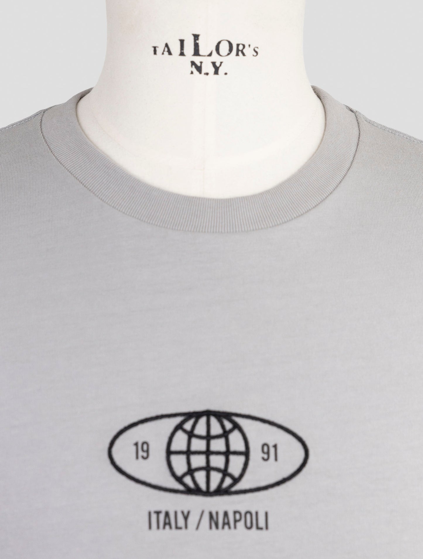 Kiton Knt Gray Cotton T-Shirt