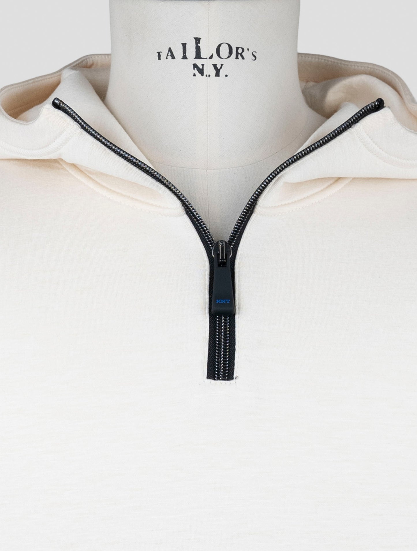 Kiton Knt White Viscose Ea Sweater Hoodie