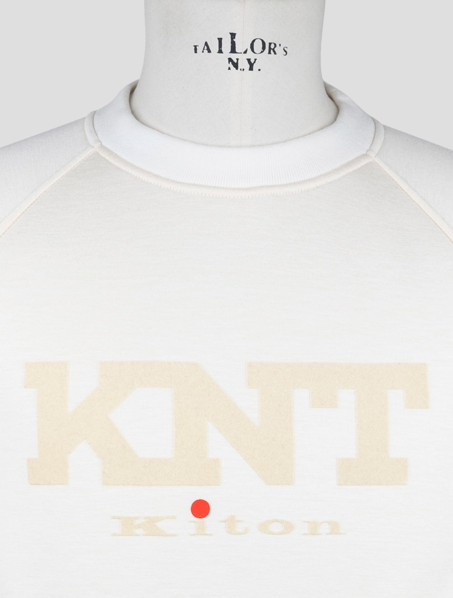 Kiton Knt White Viscose Ea Sweater Crewneck