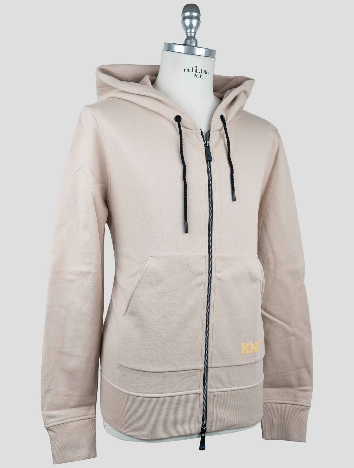 Kiton Knt Beige Cotton Sweater Full Zip