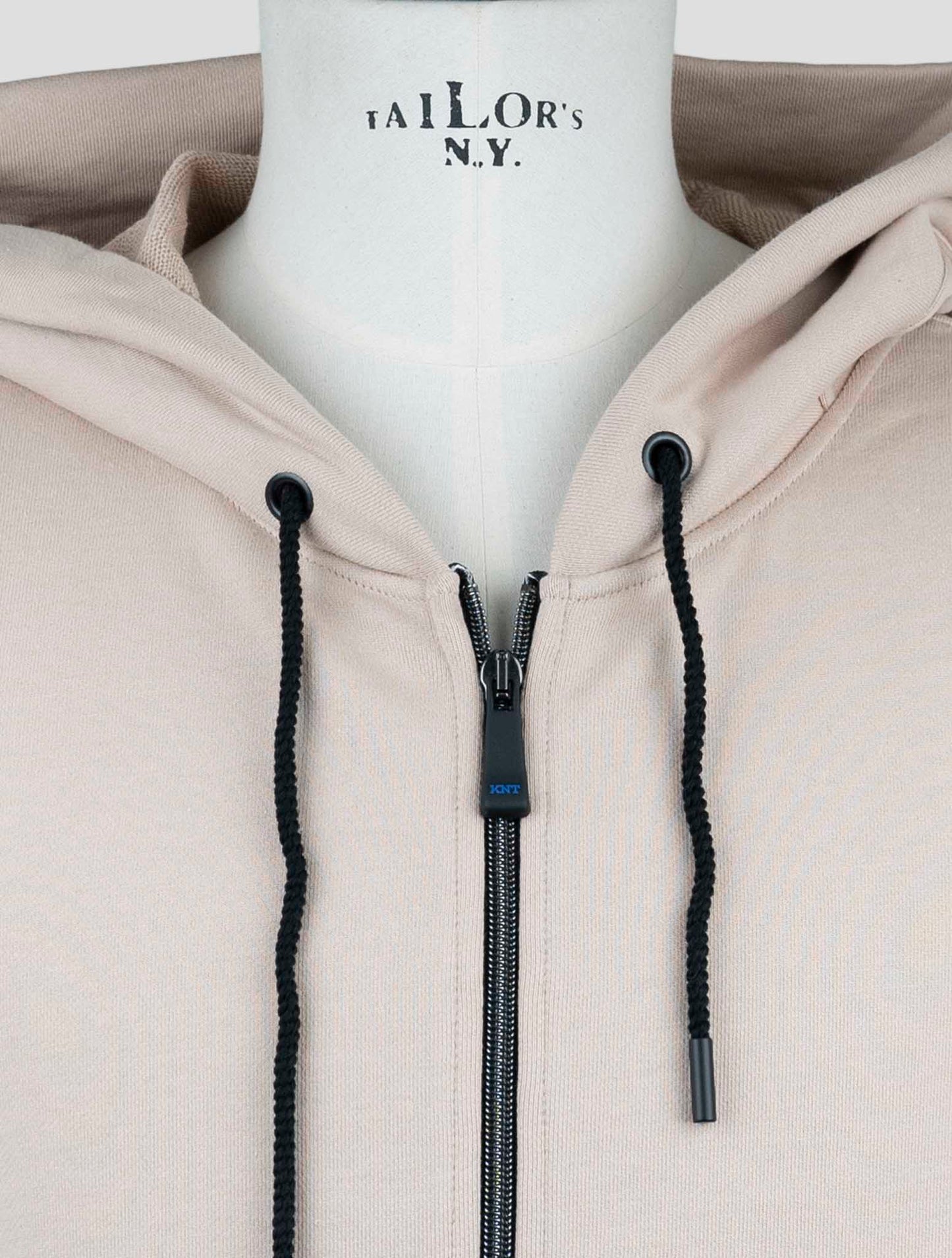 Kiton Knt Beige Cotton Sweater Full Zip