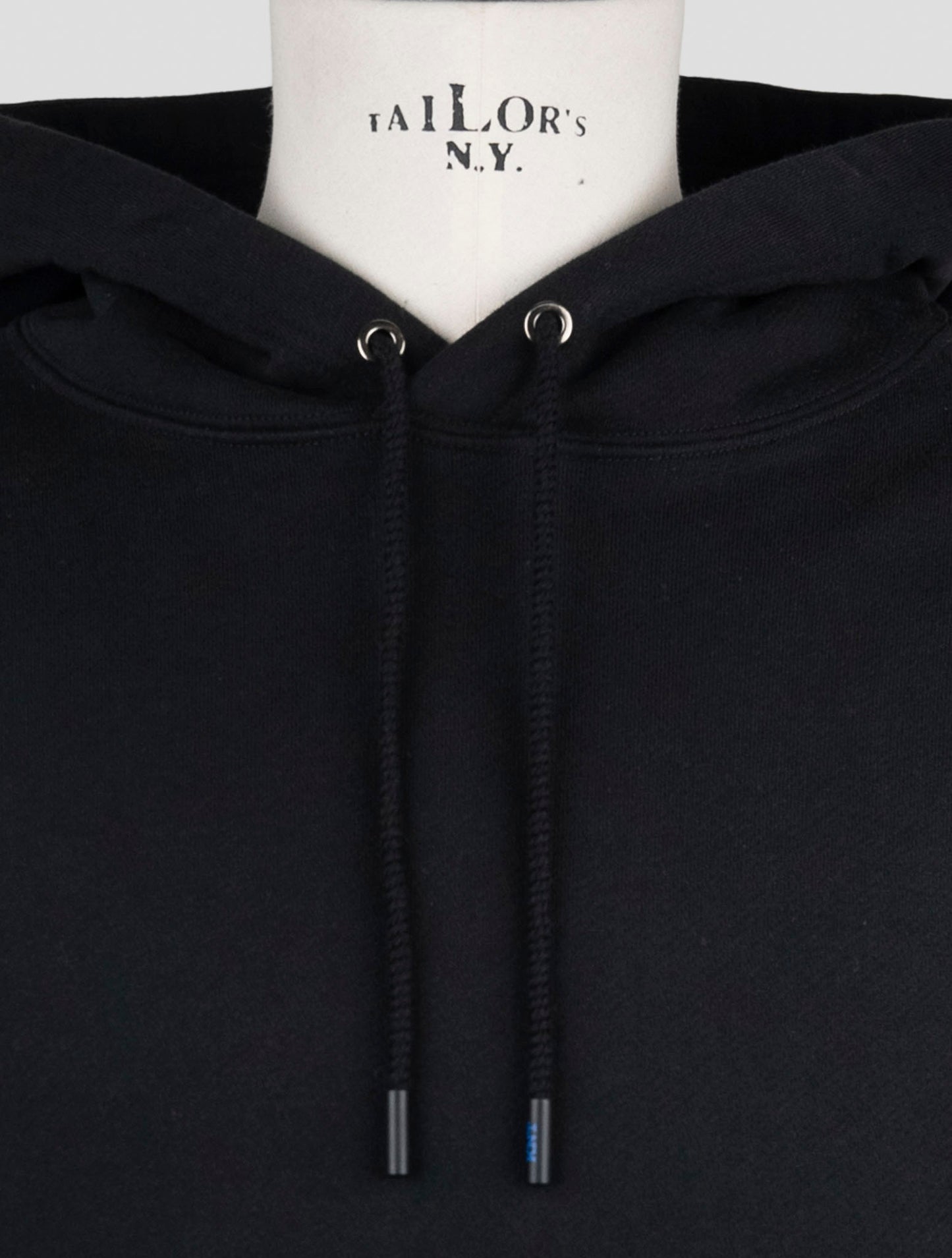 Kiton Knt Black Cotton Sweater Hoodie