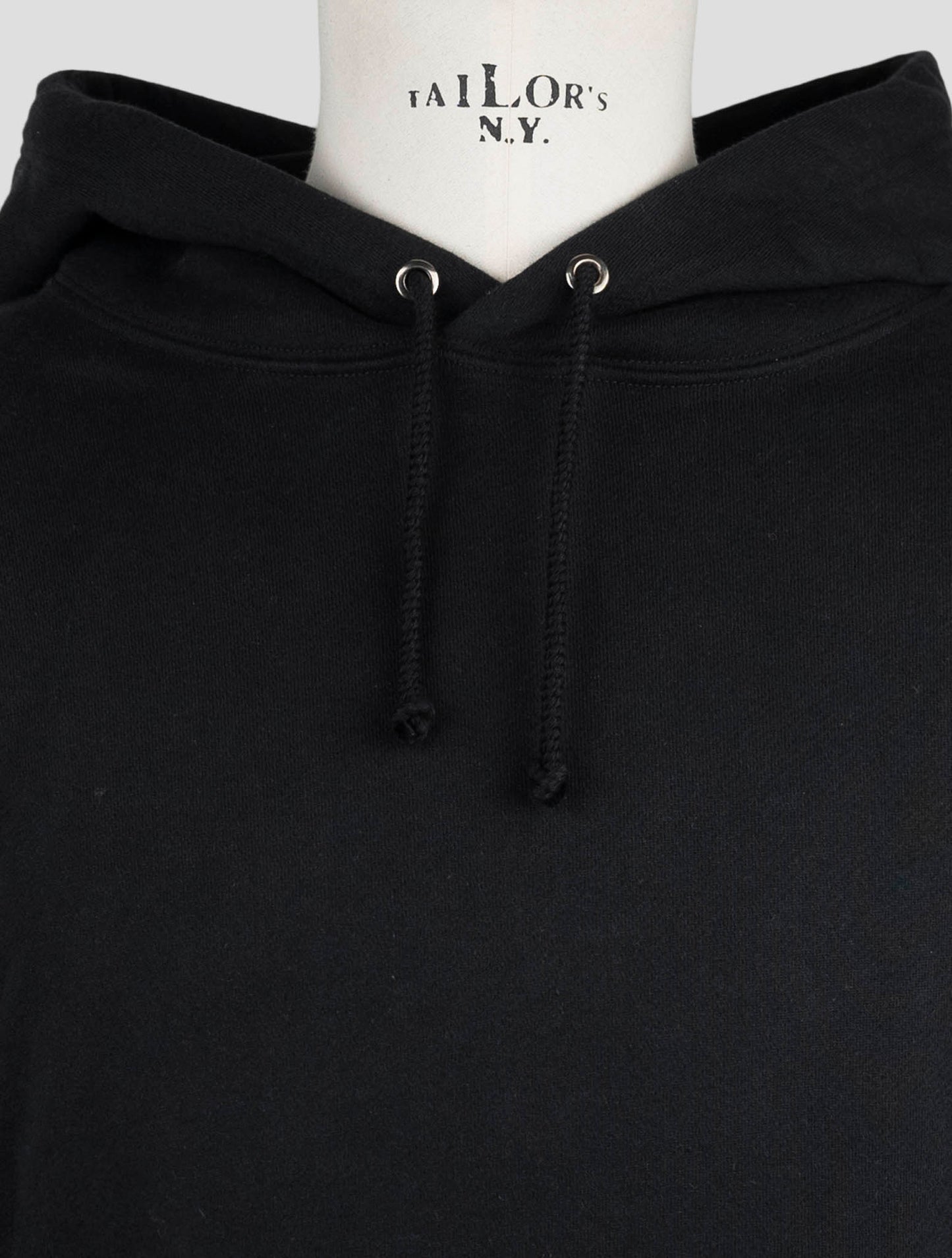 Kiton Knt Black Cotton Sweater Hoodie