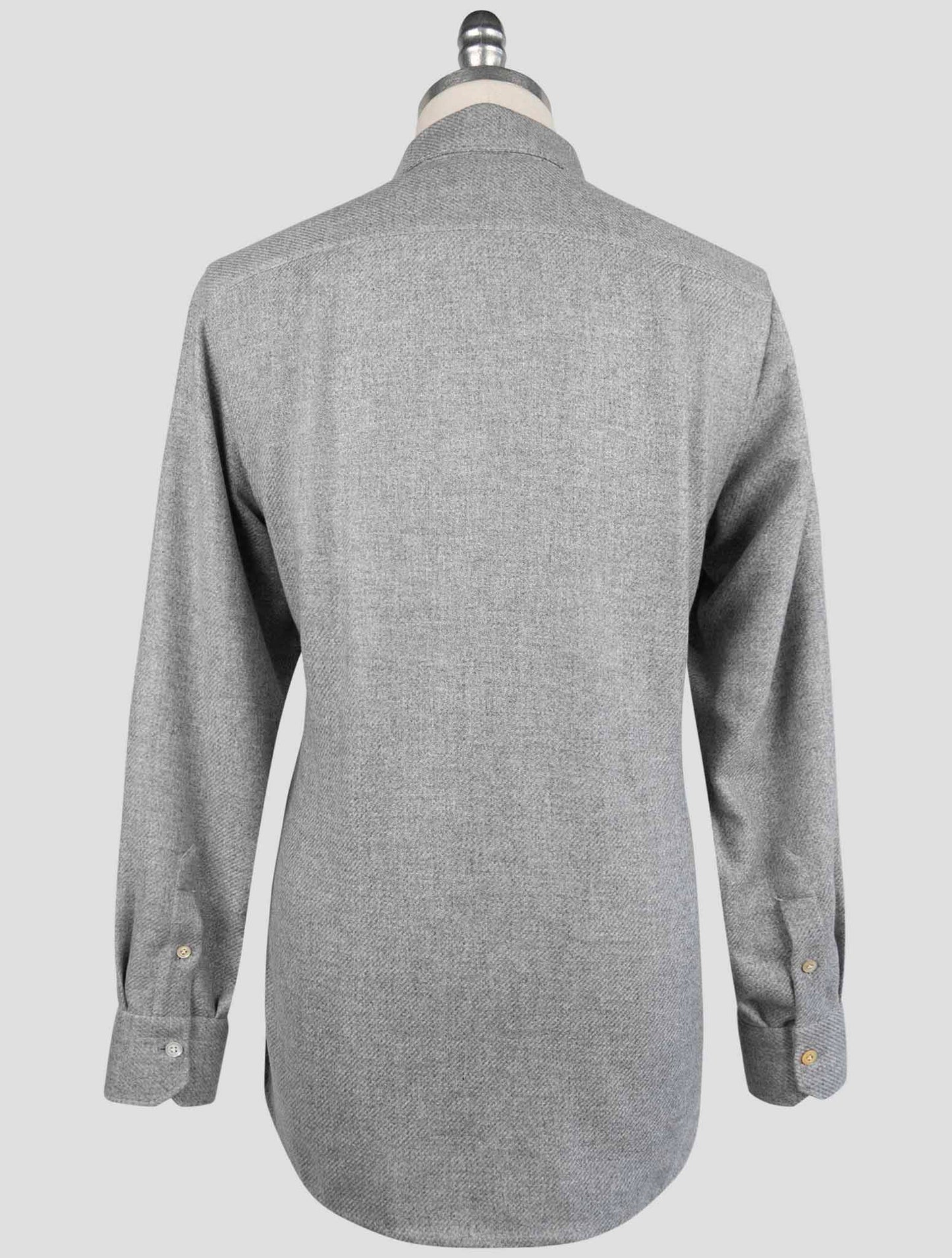 Kiton Gray Cashmere Shirt
