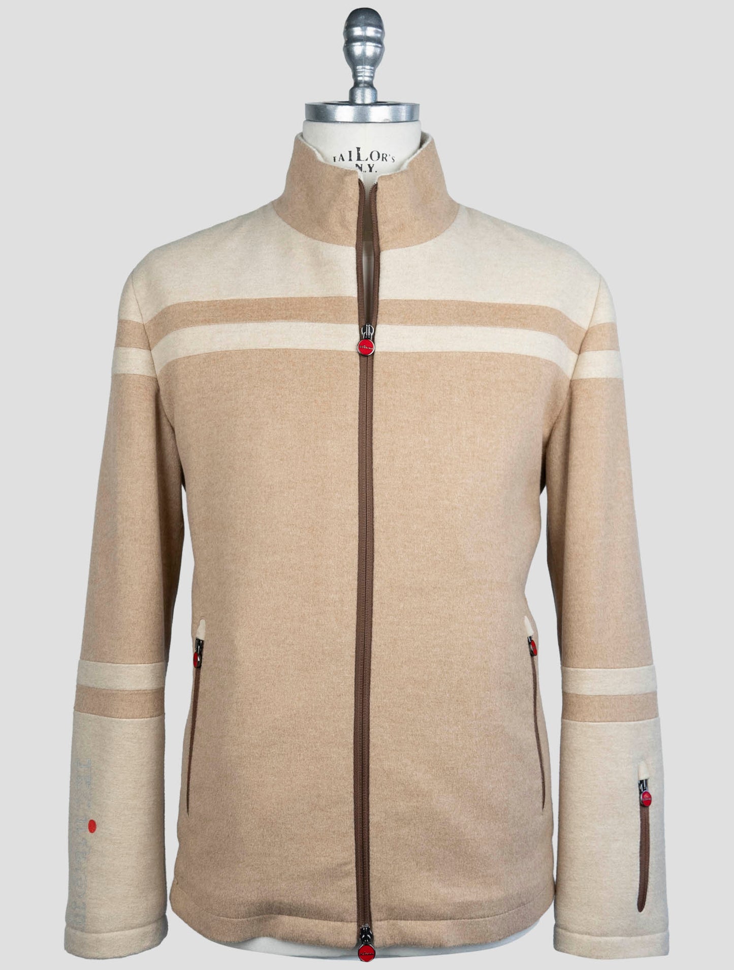 Kiton Beige Cashmere Coat