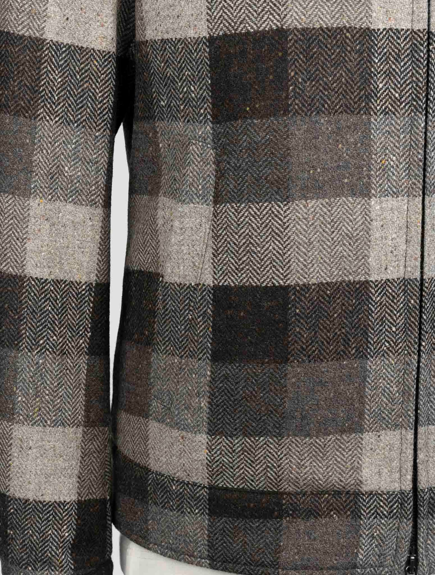 Kiton Gray Virgin Wool Coat
