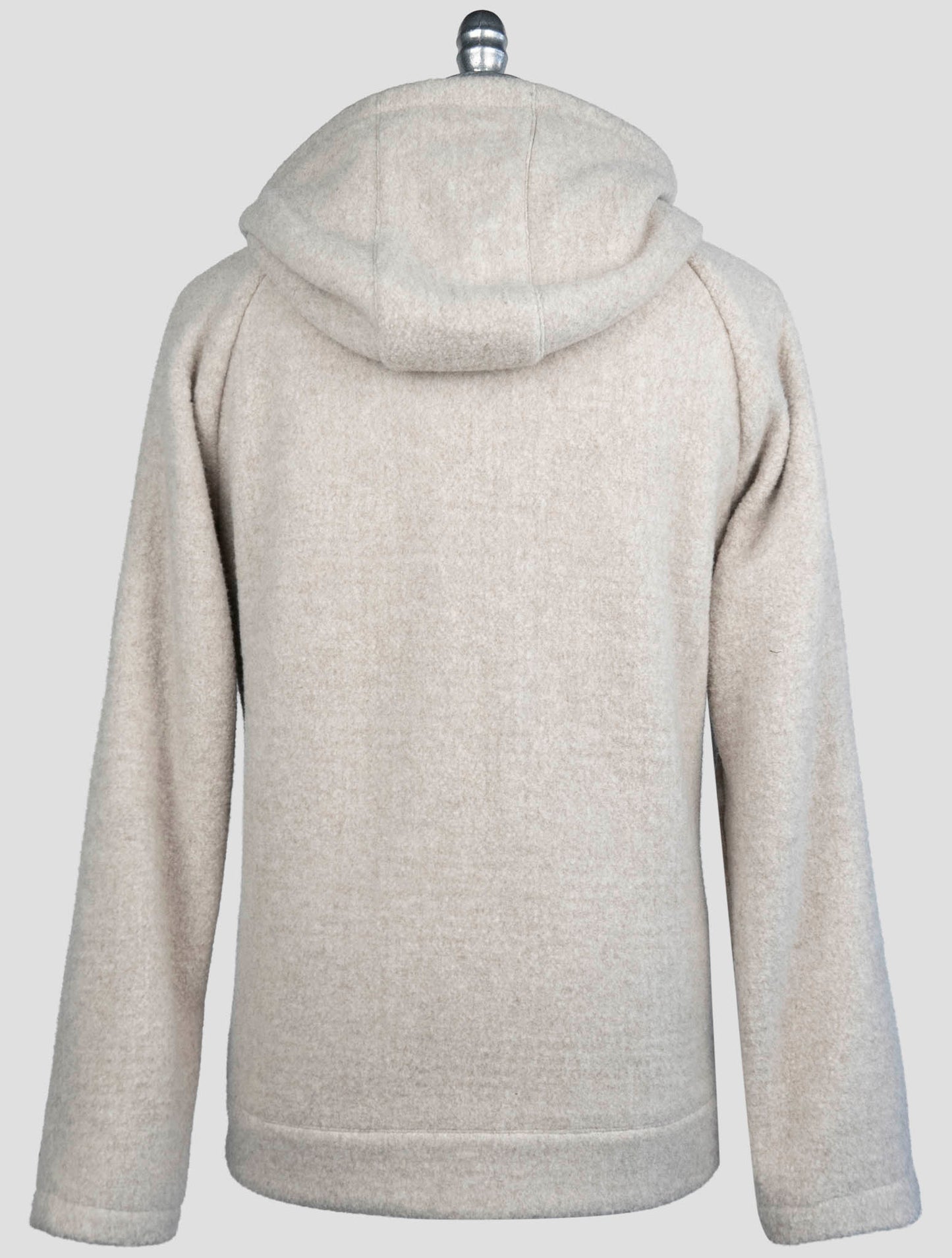 Kiton Gray Virgin Wool Cashmere Pa Coat