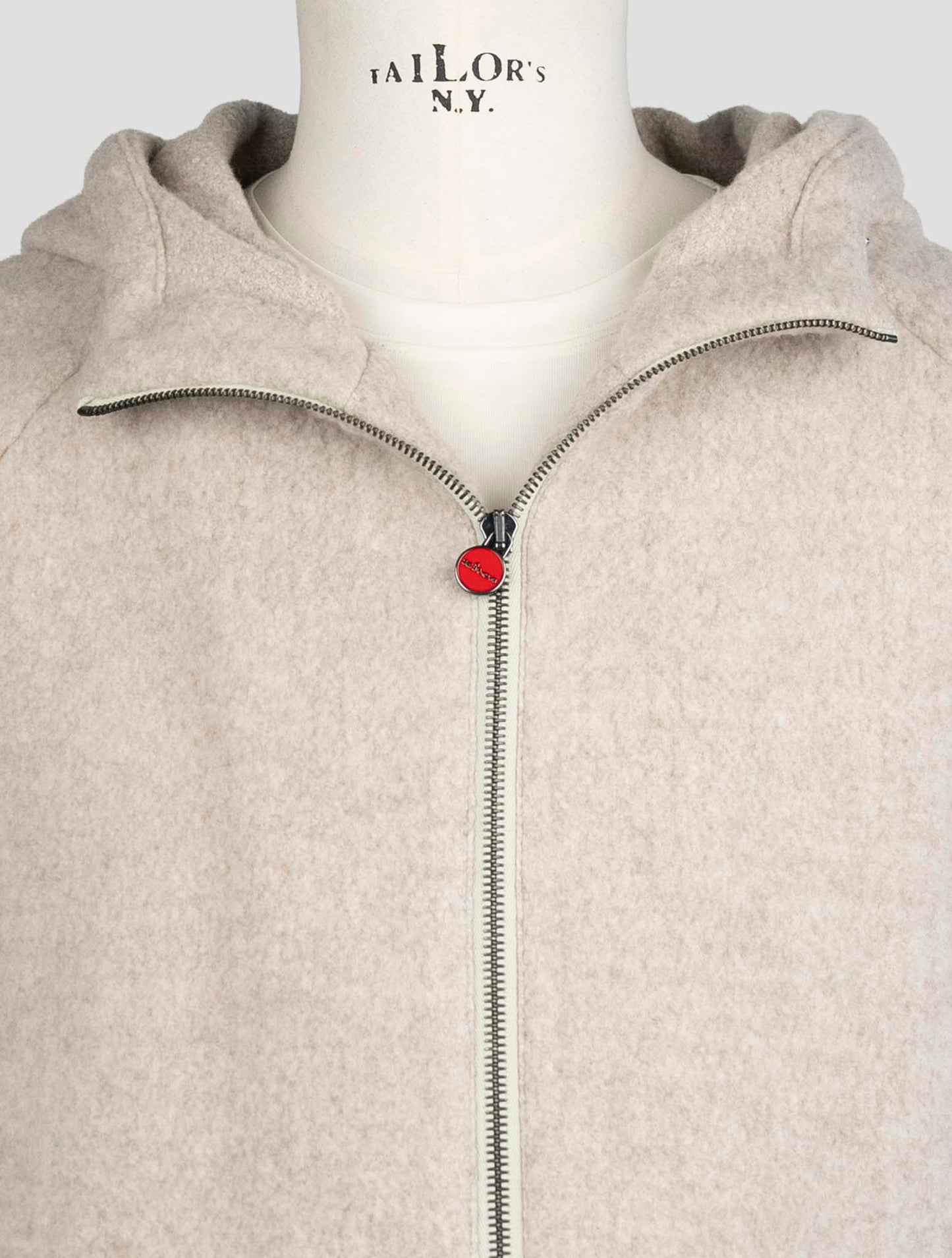 Kiton Gray Virgin Wool Cashmere Pa Coat