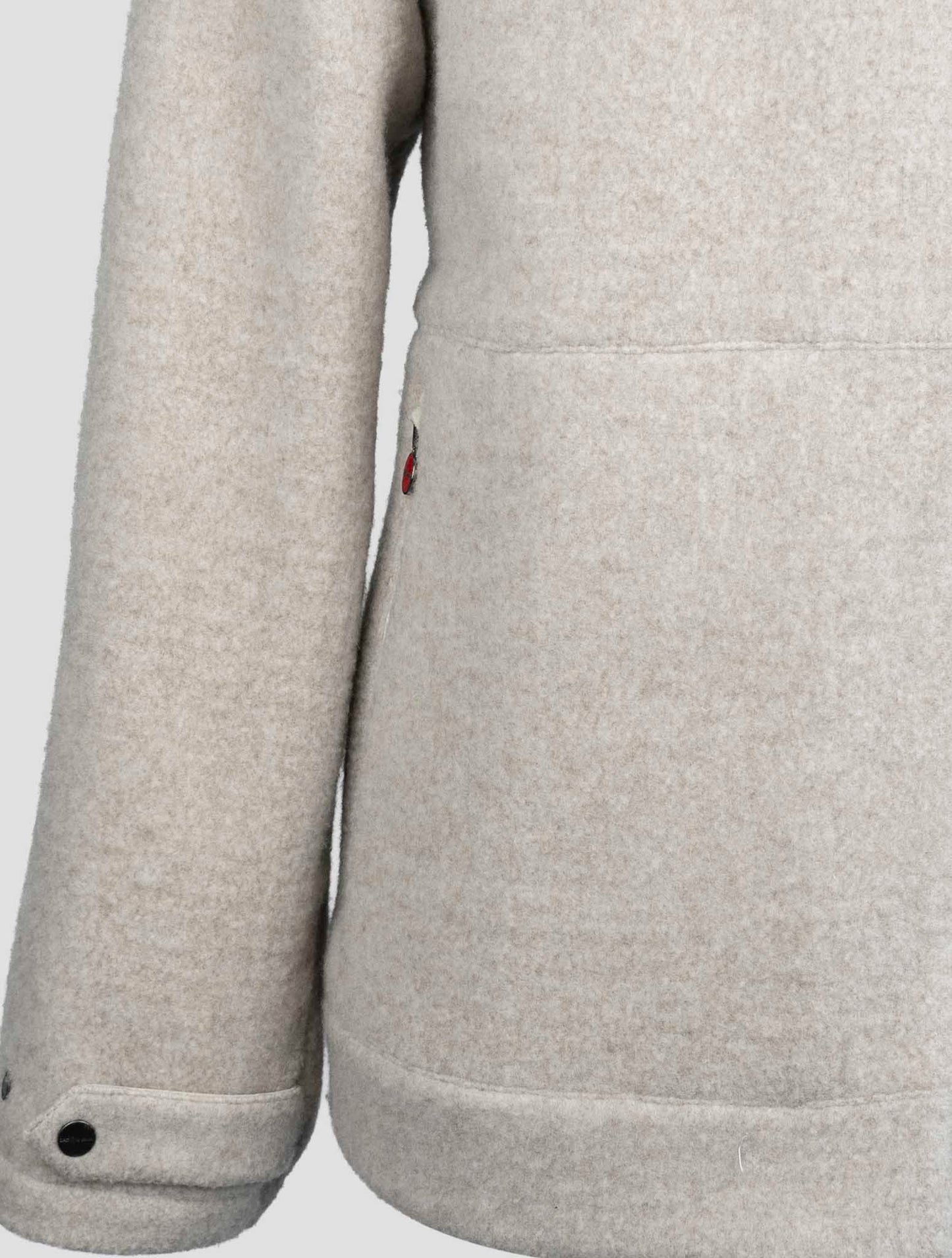 Kiton Gray Virgin Wool Cashmere Pa Coat