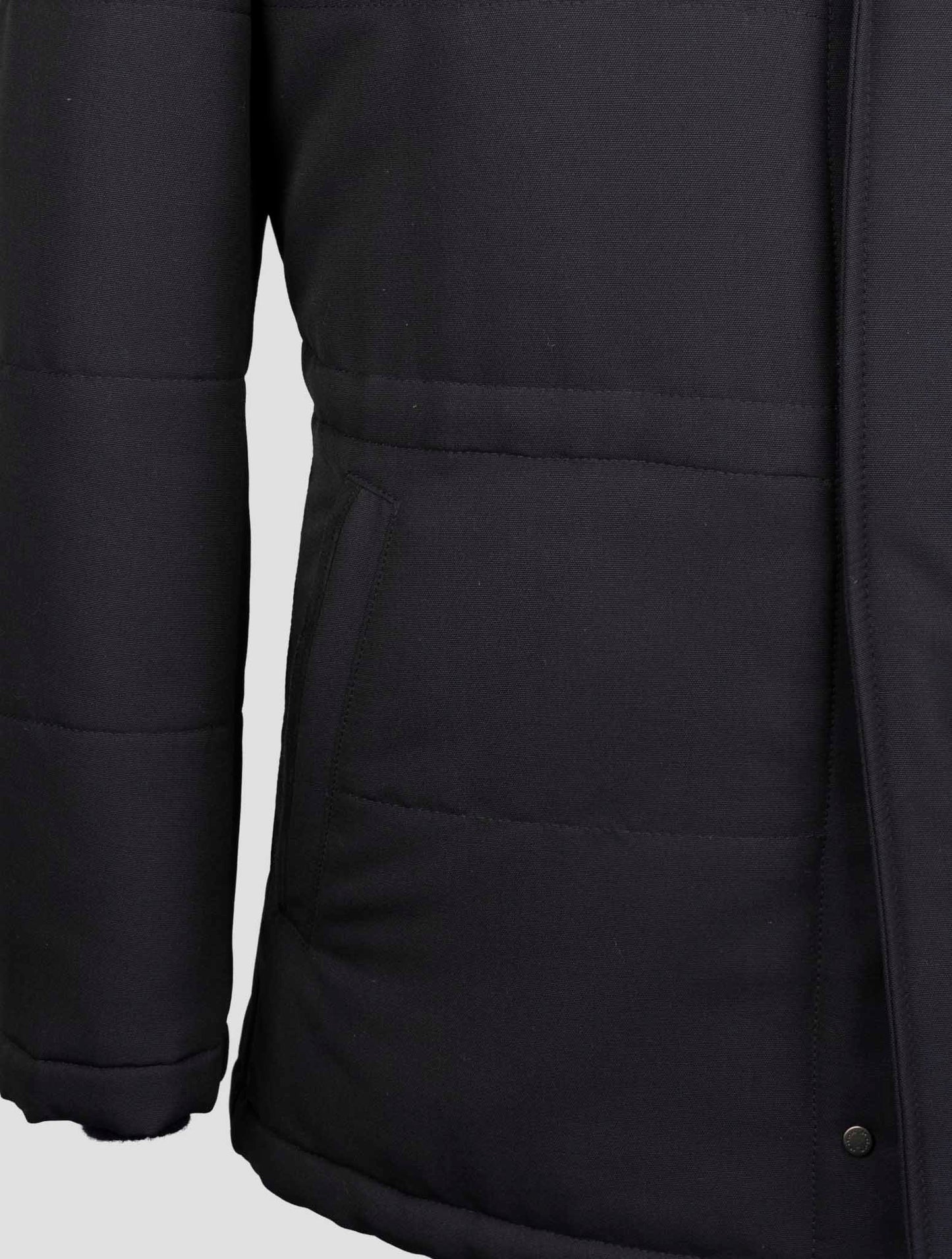 Kiton Blue Wool Pa Shearling Fur Coat
