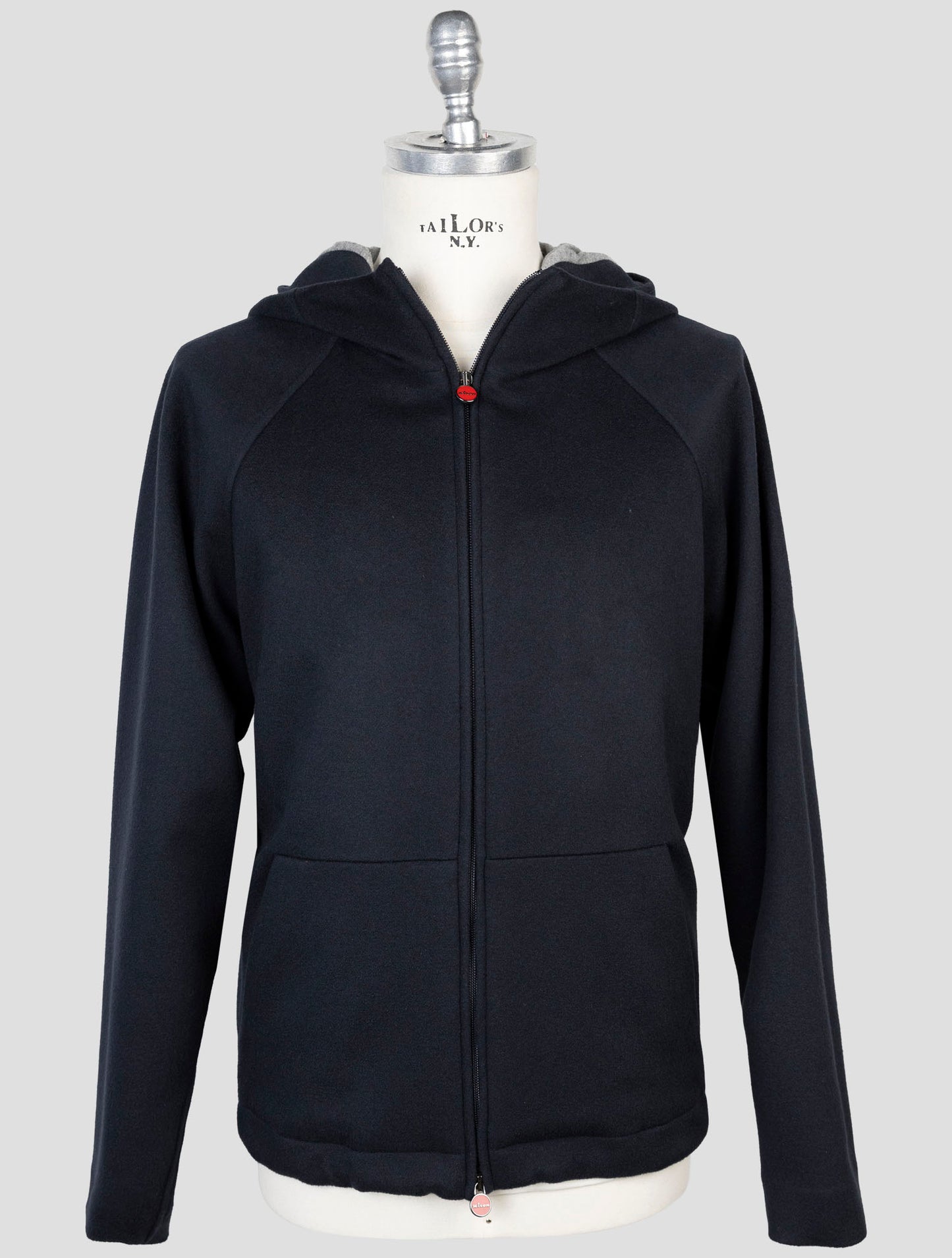 Kiton Blue Cashmere Coat