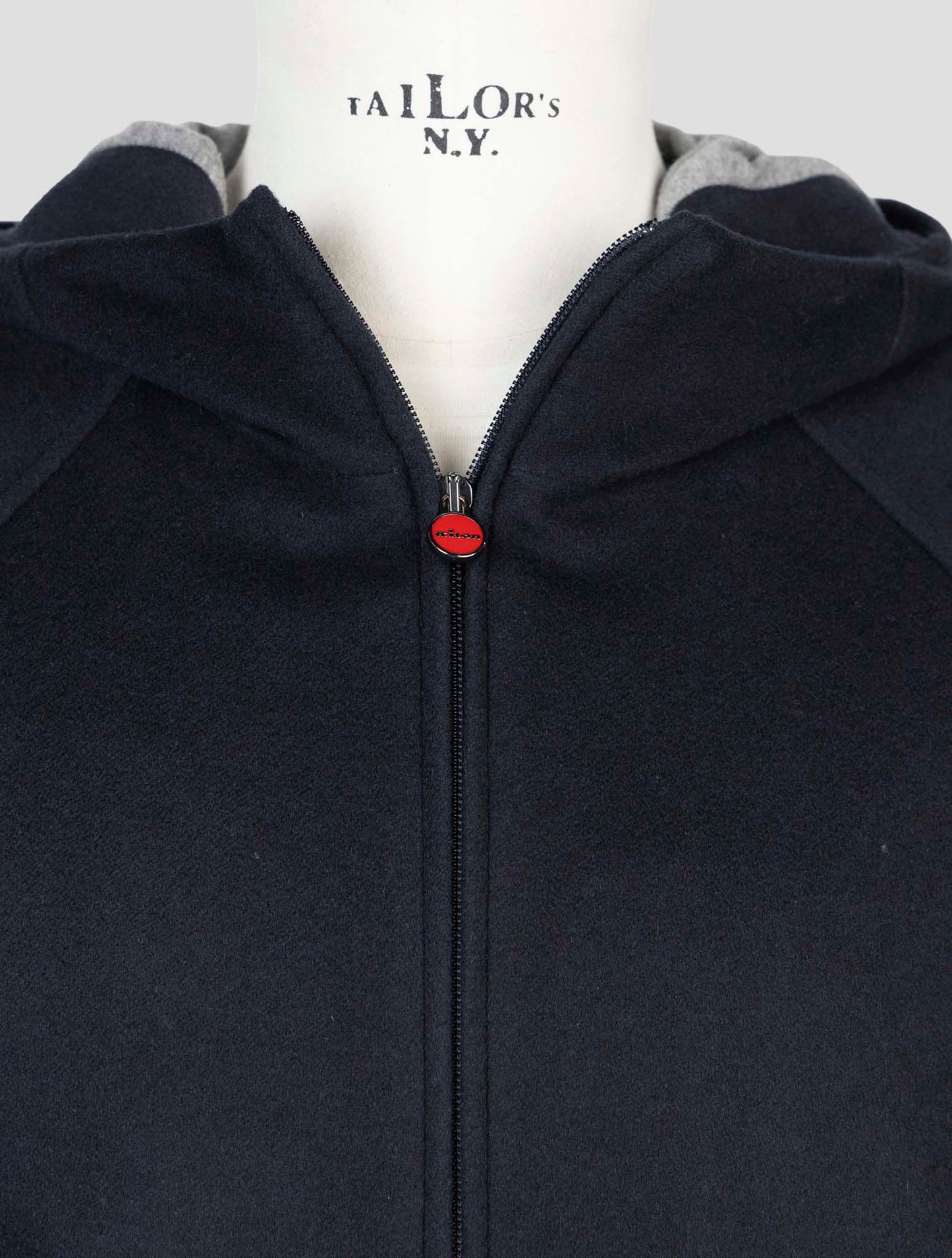 Kiton Blue Cashmere Coat
