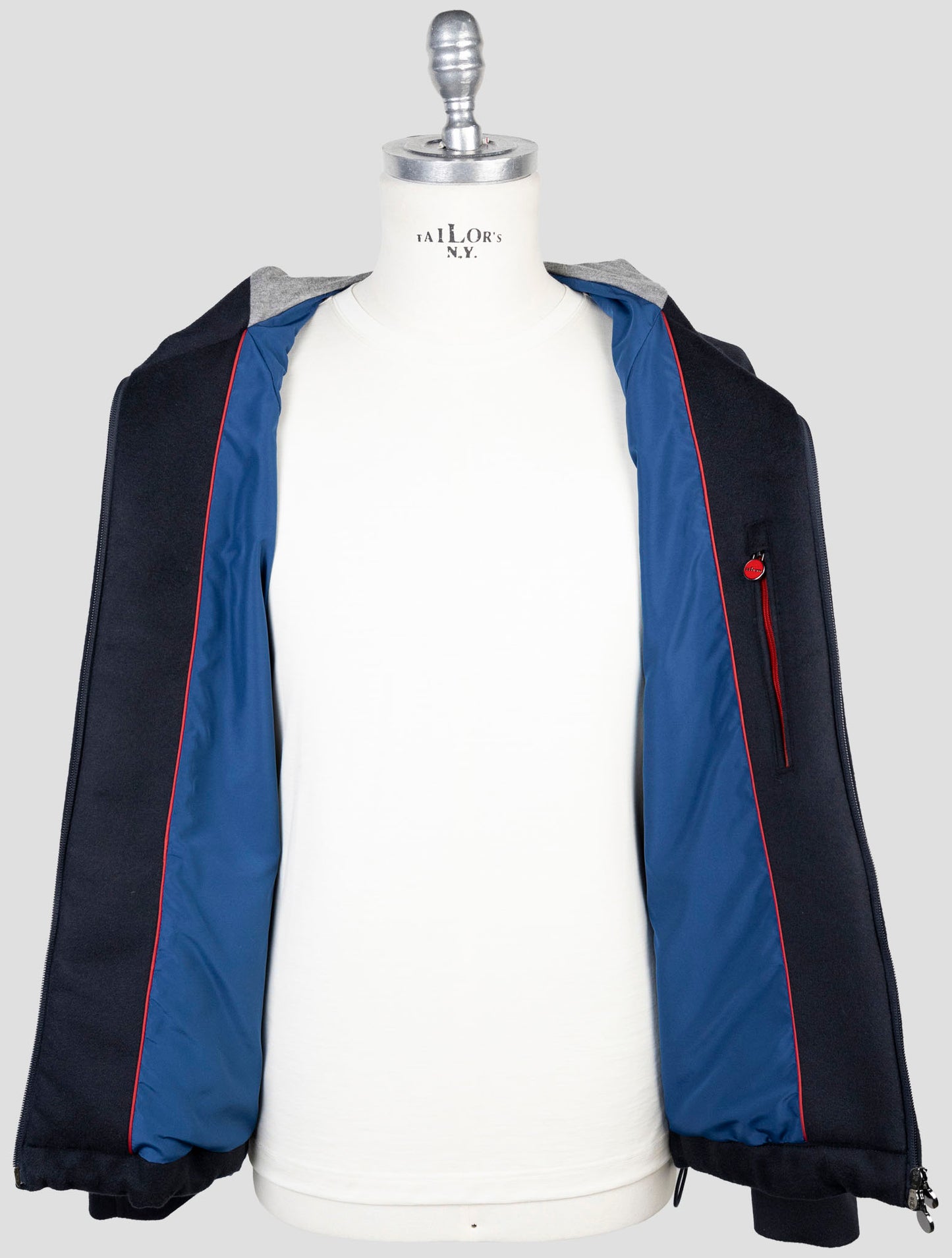 Kiton Blue Cashmere Coat