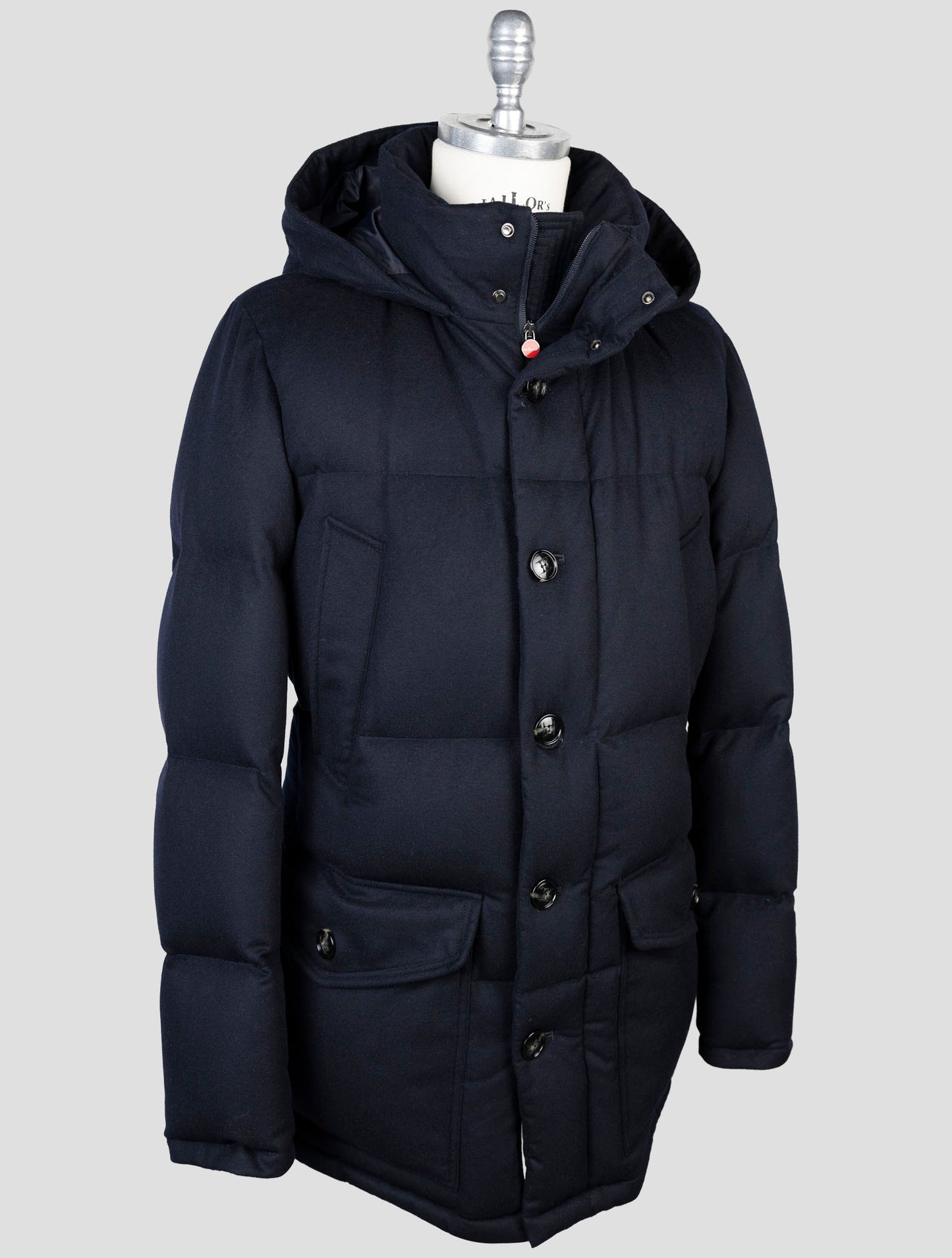 Kiton Blue Cashmere Ea Coat
