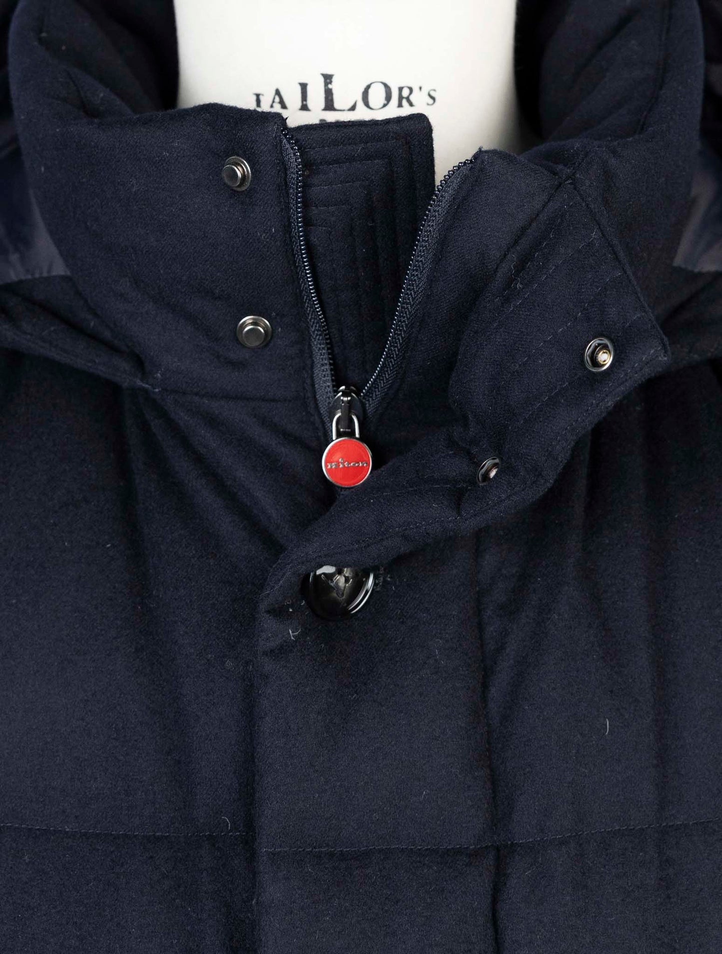 Kiton Blue Cashmere Ea Coat