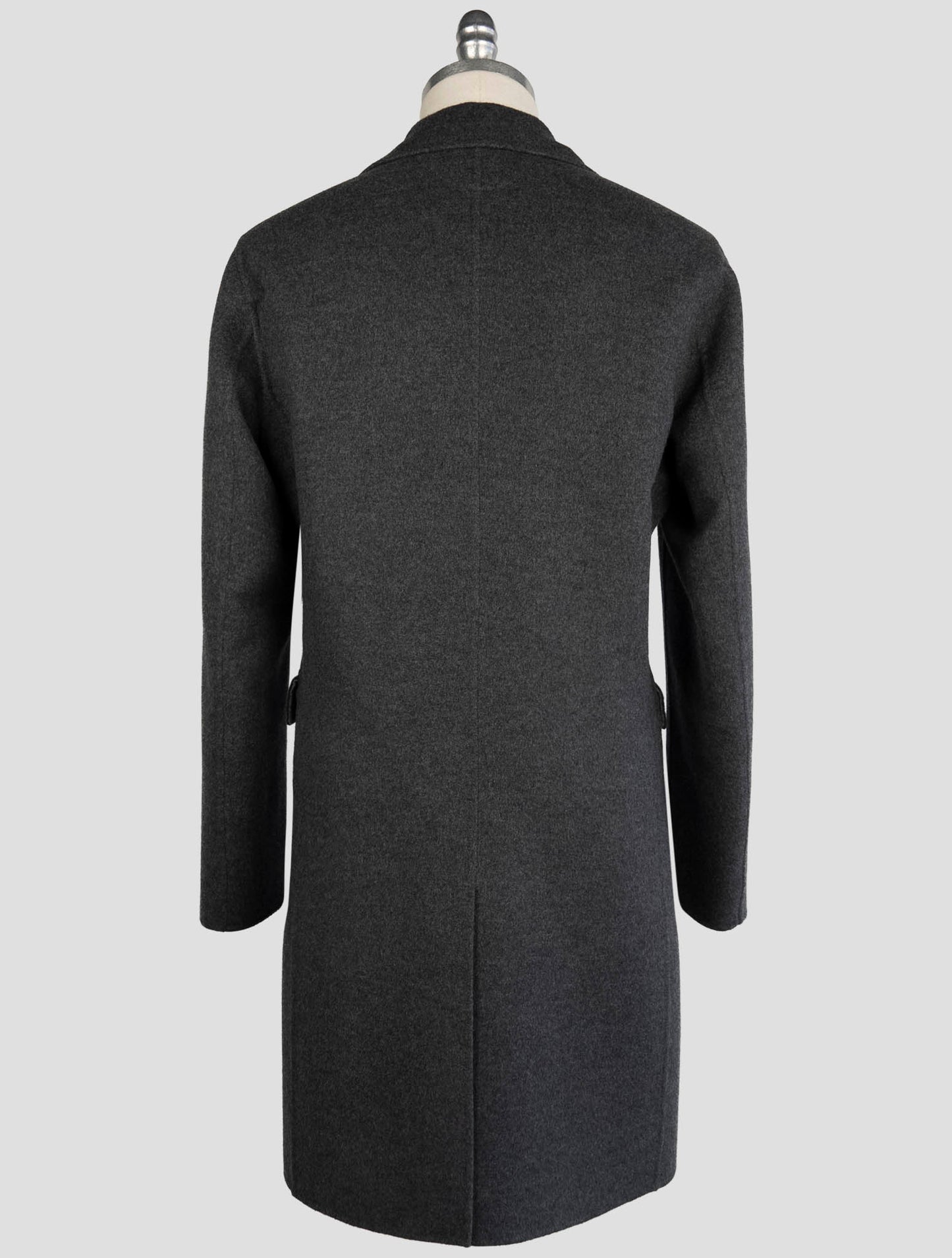 Kiton Gray Wool Cashmere Overcoat
