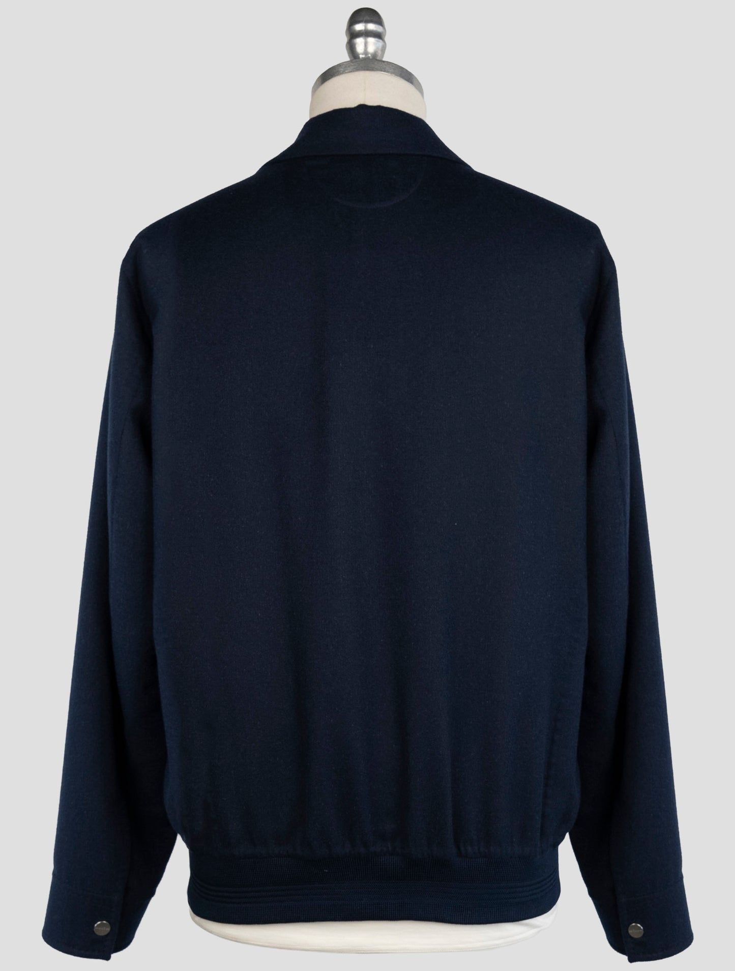 Kiton Blue Cashmere Silk Coat