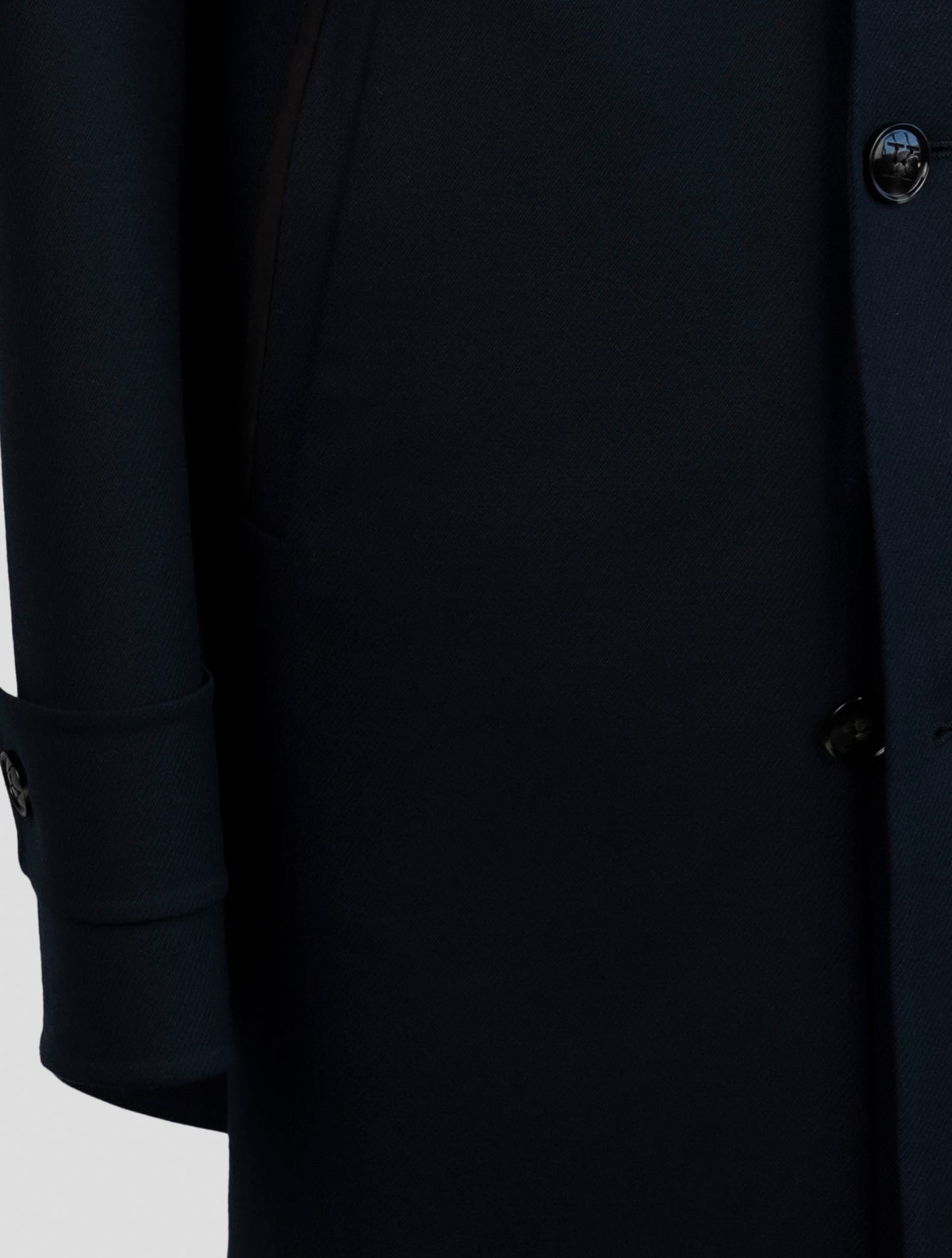 Kiton Blue Cashmere Pa Ea Overcoat