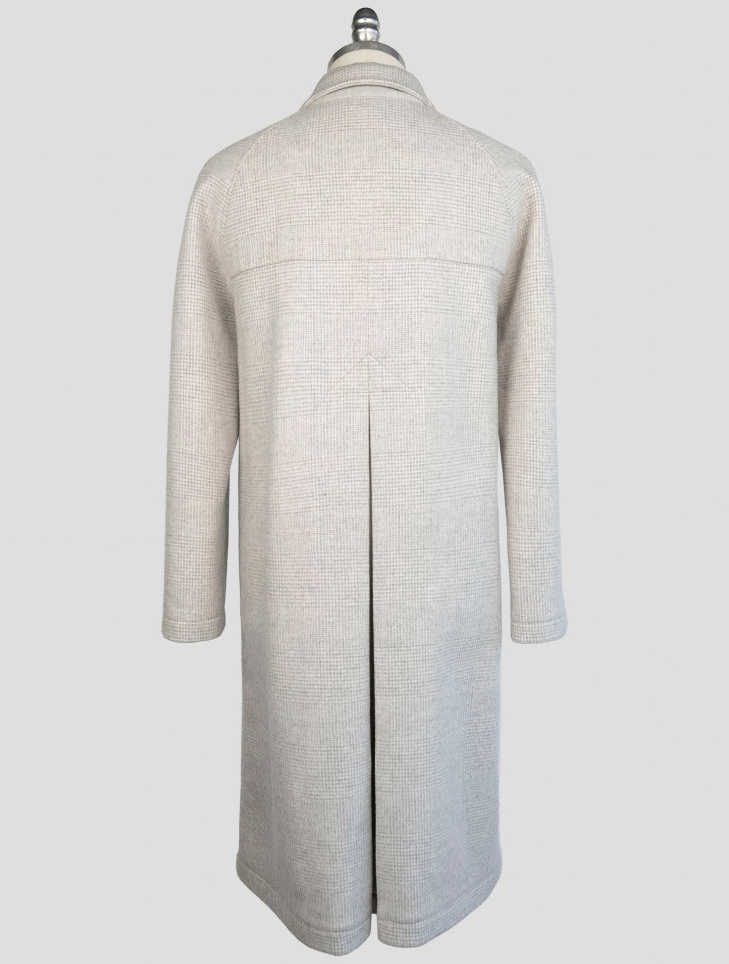 Kiton Gray Wool Cashmere Overcoat
