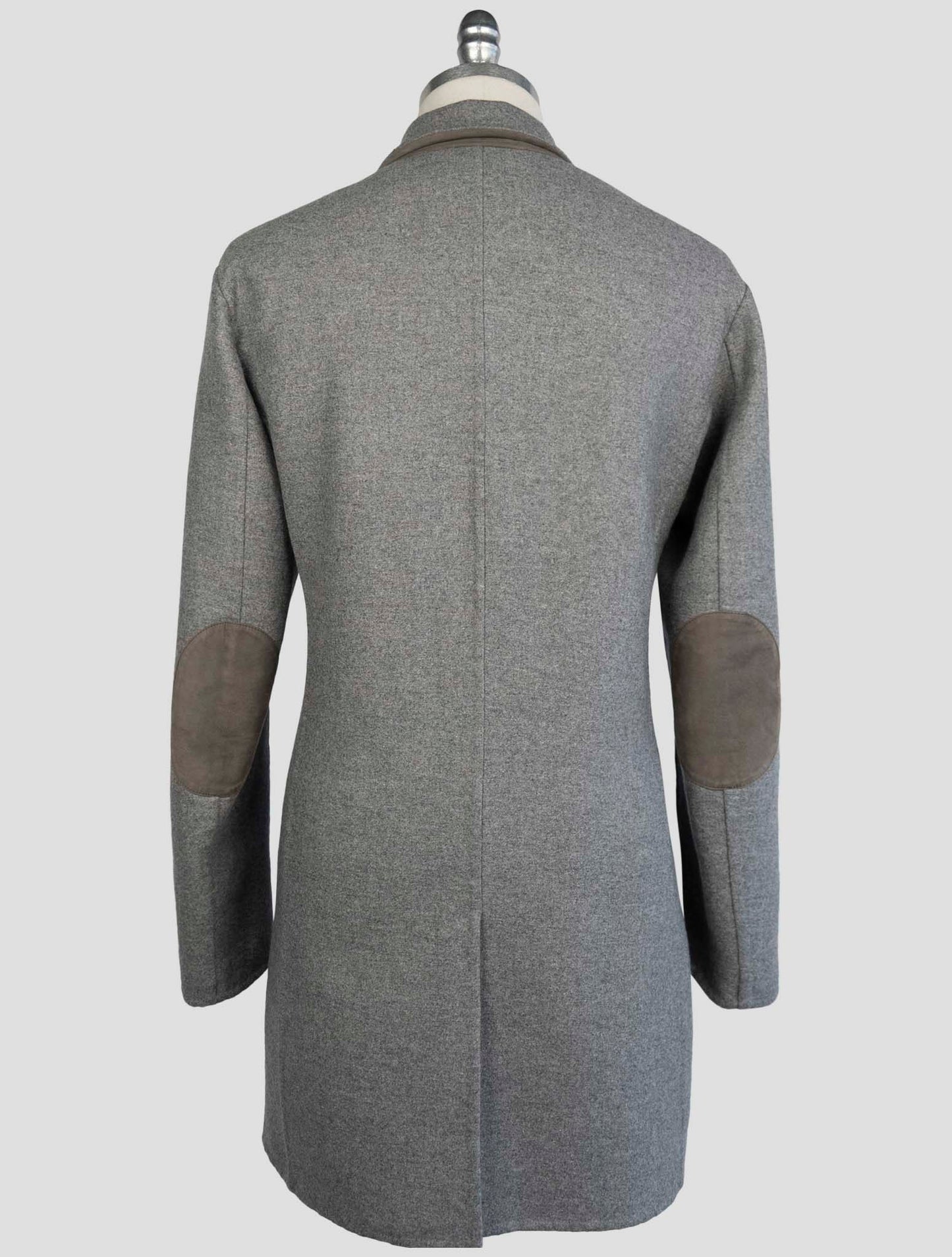 Kiton Gray Cashmere Ea Pa Overcoat