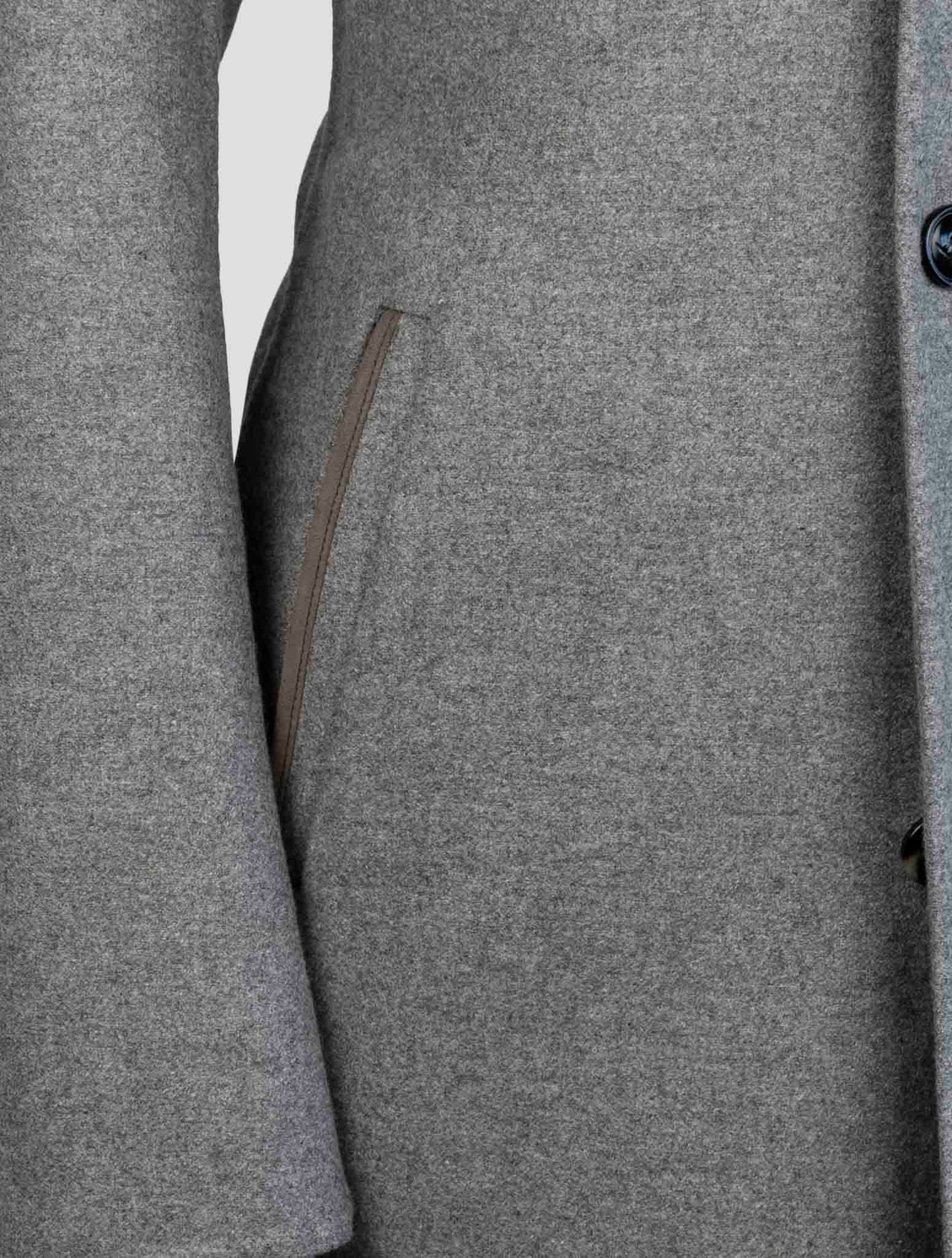 Kiton Gray Cashmere Ea Pa Overcoat
