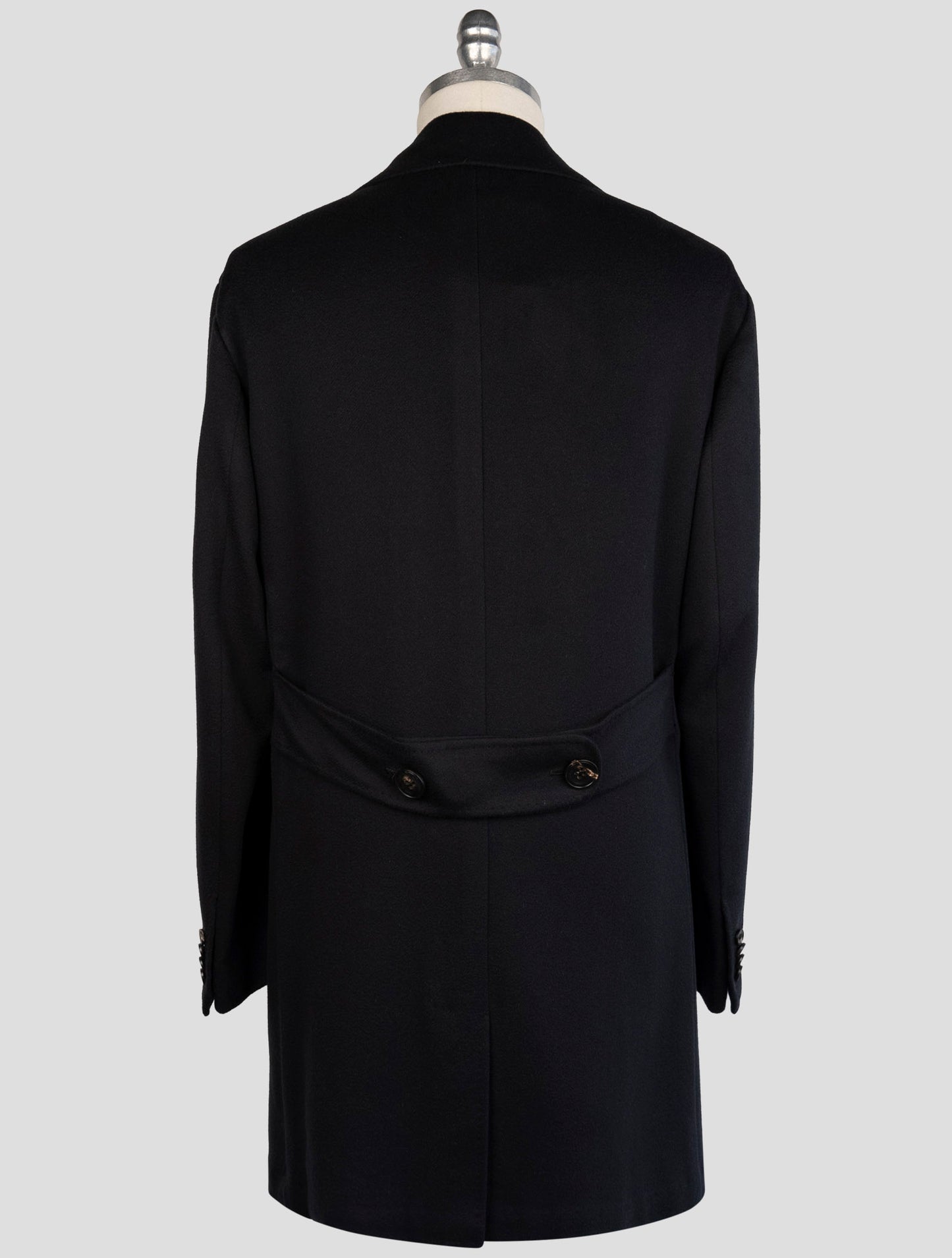 Kiton Dark Blue Cashmere Vicuna Overcoat