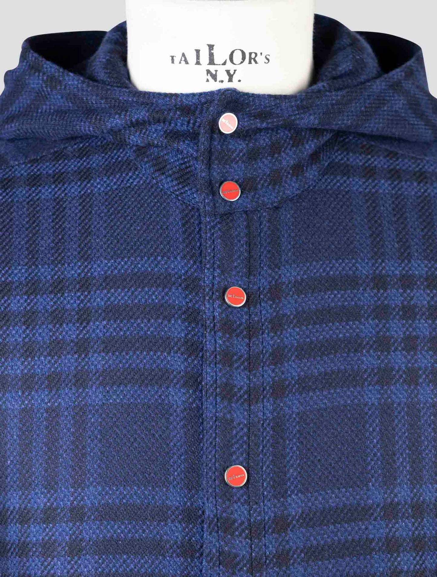 Kiton Blue Cashmere Shirt Mariano