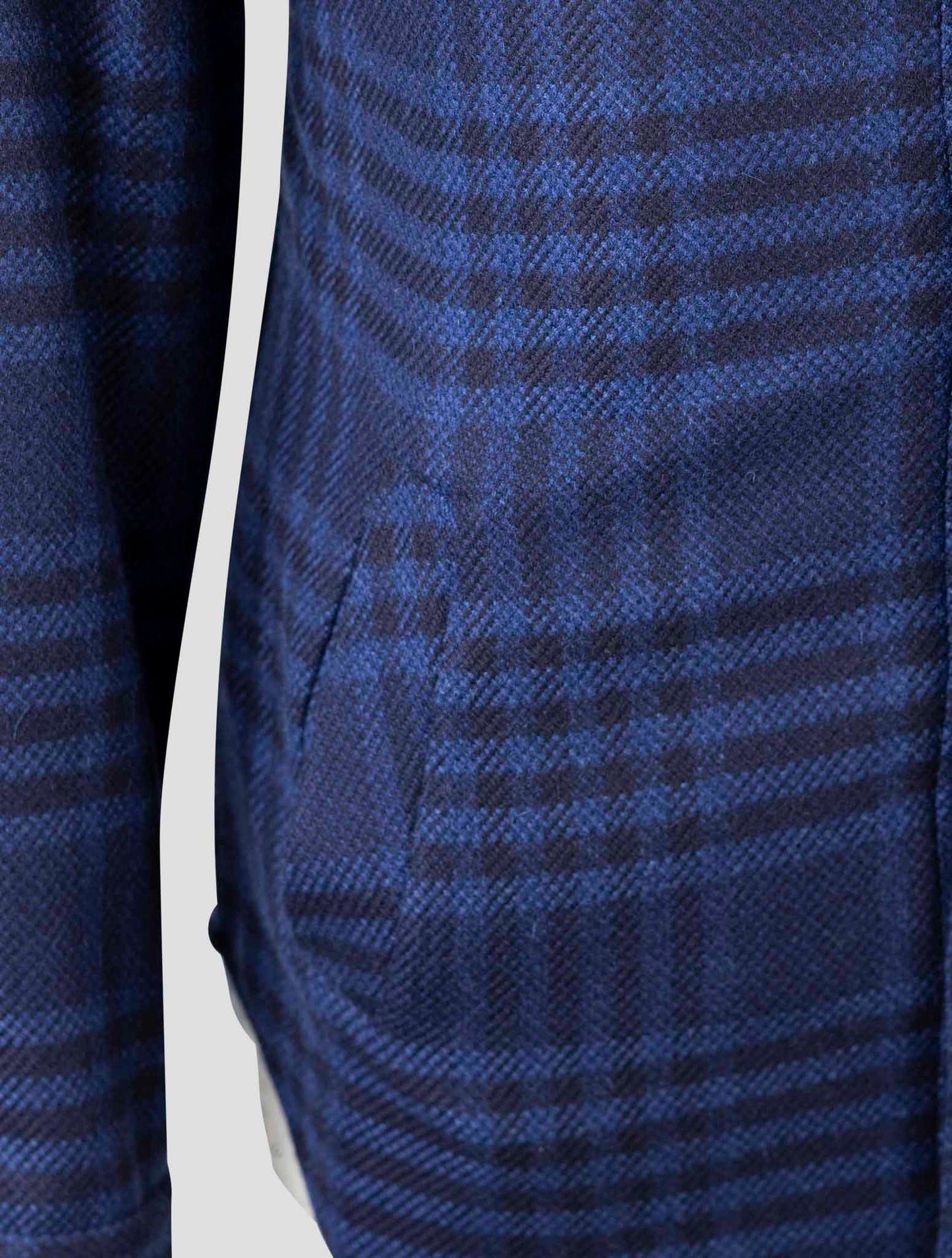 Kiton Blue Cashmere Shirt Mariano