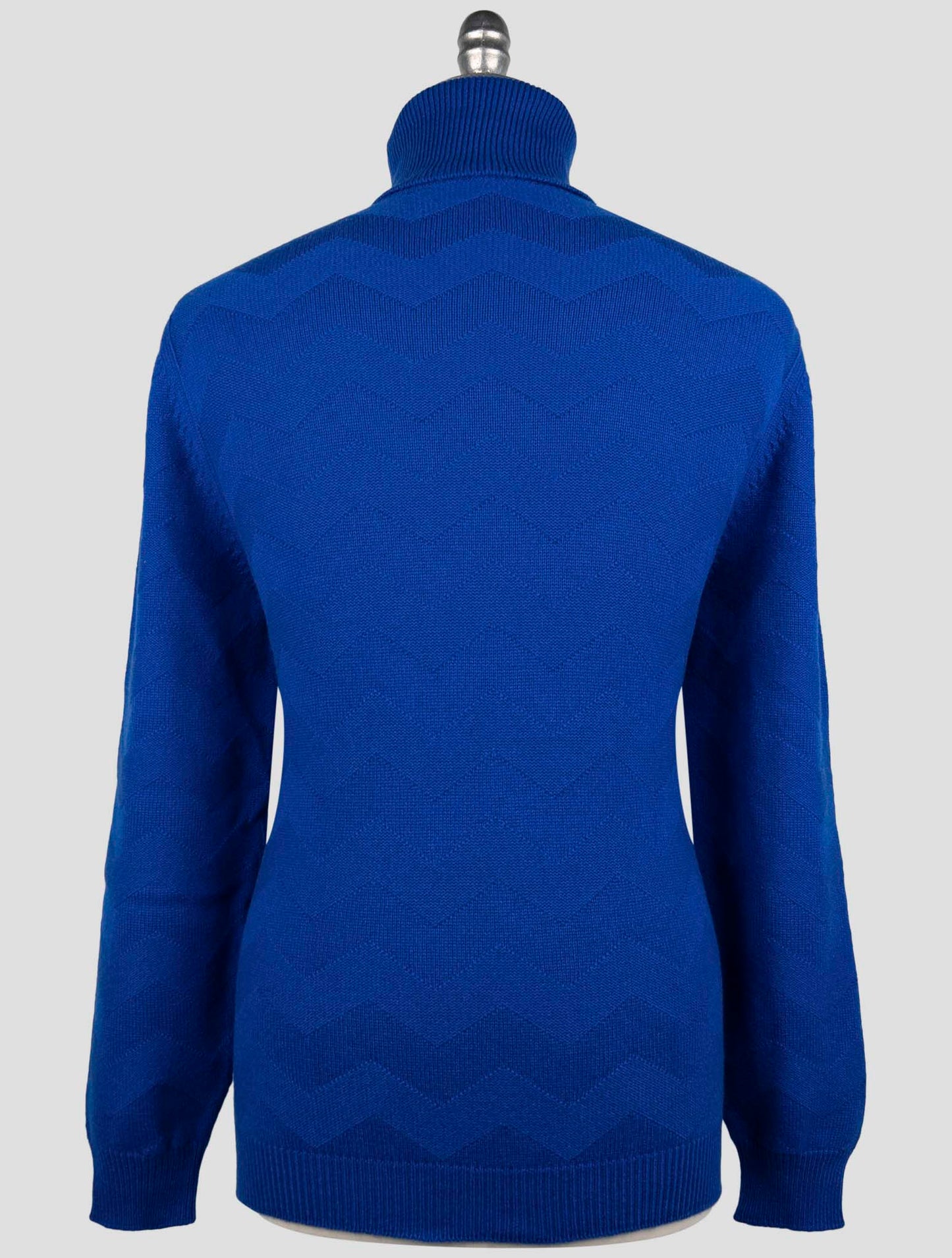 Kiton Blue Cashmere Sweater Turtleneck