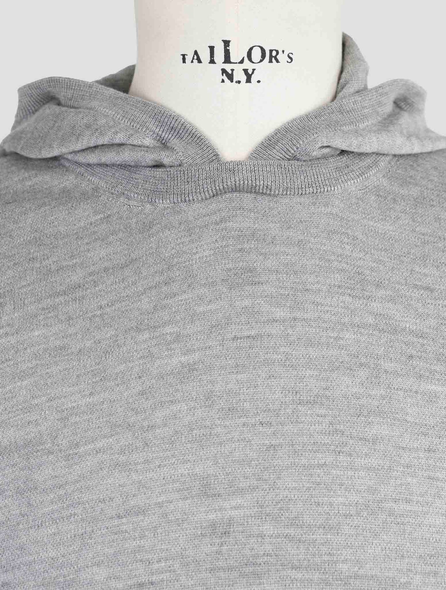 Kiton Gray Cashmere Silk Sweater Hoodie
