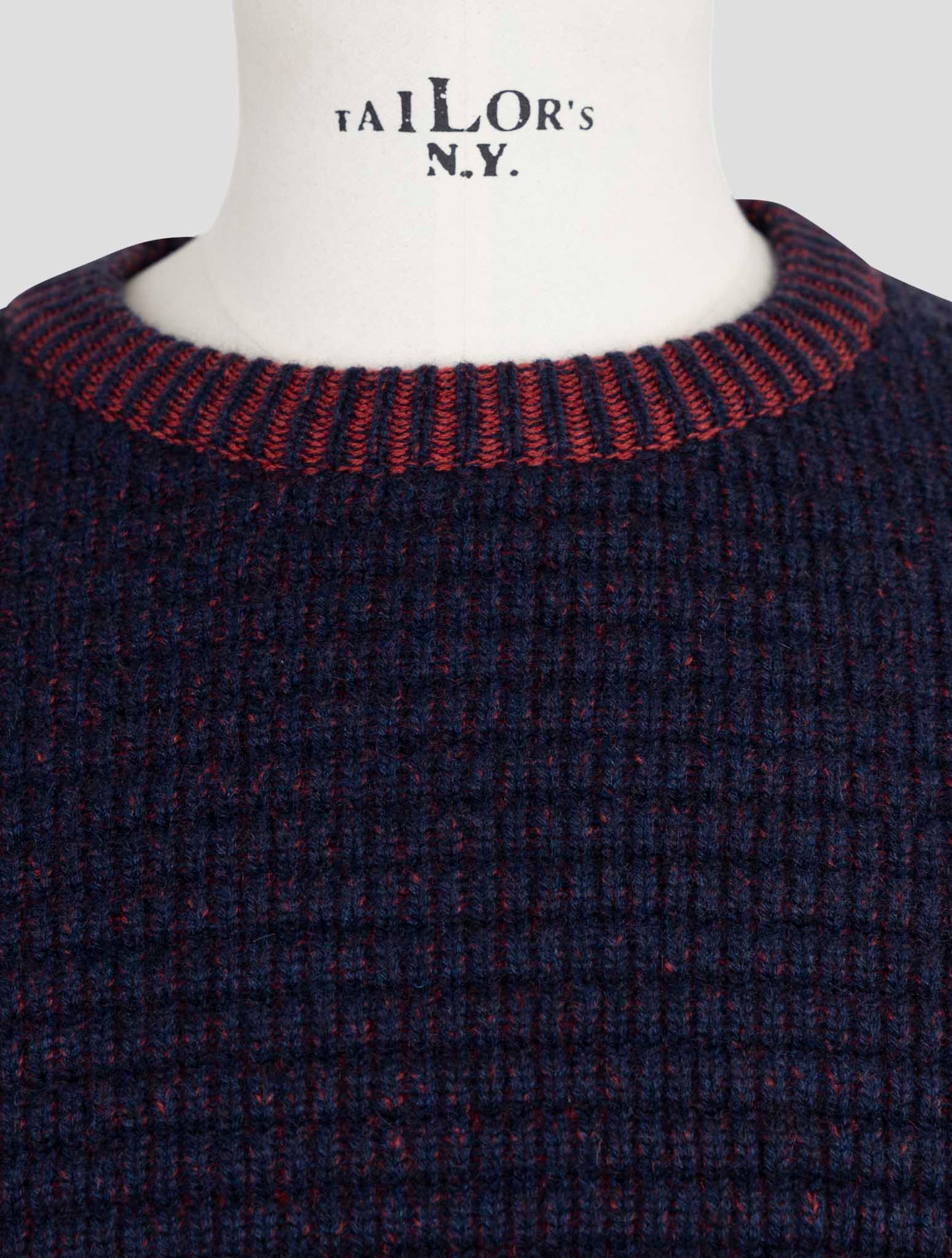 Kiton Blue Cashmere Sweater Crewneck