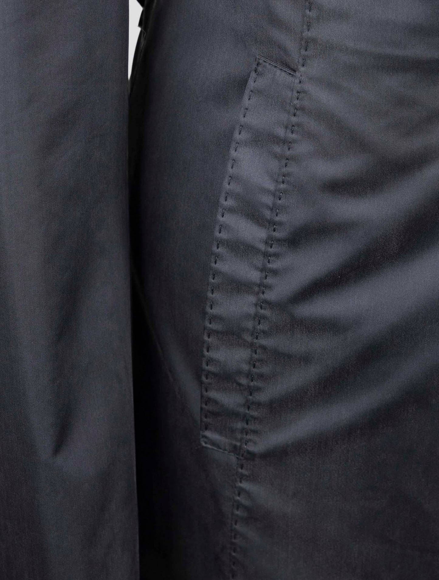 Kiton Blue Silk Pl Coat