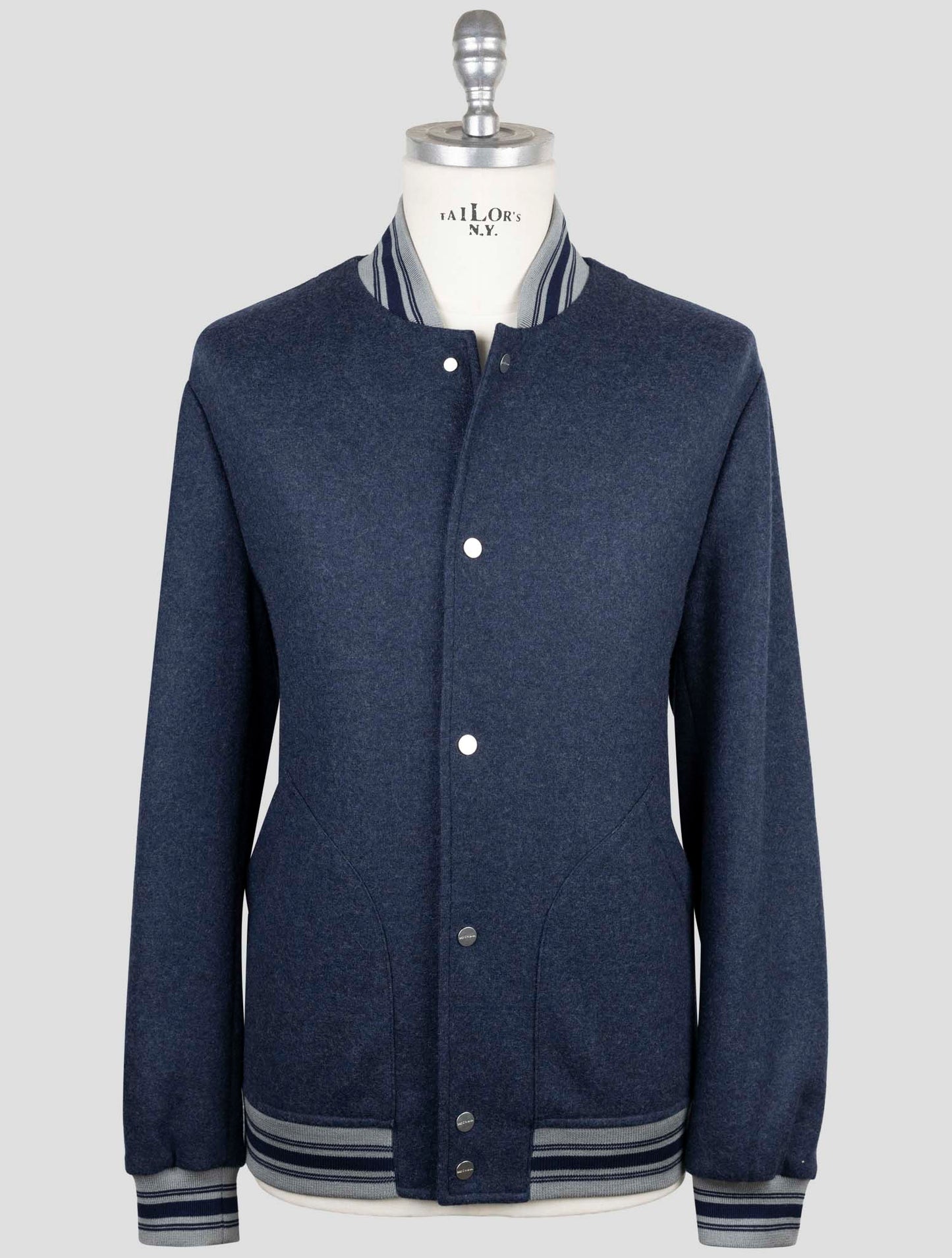 Kiton Blue Cashmere Pa Coat