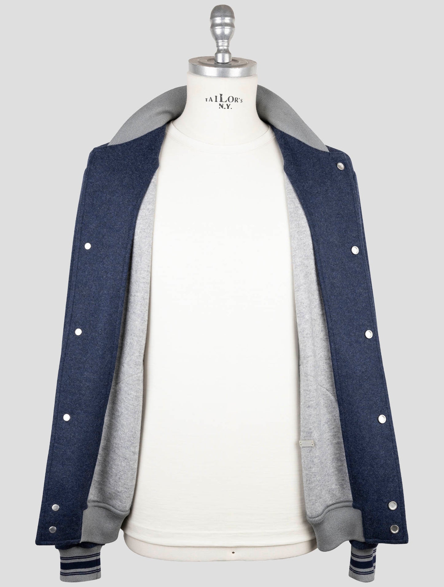 Kiton Blue Cashmere Pa Coat