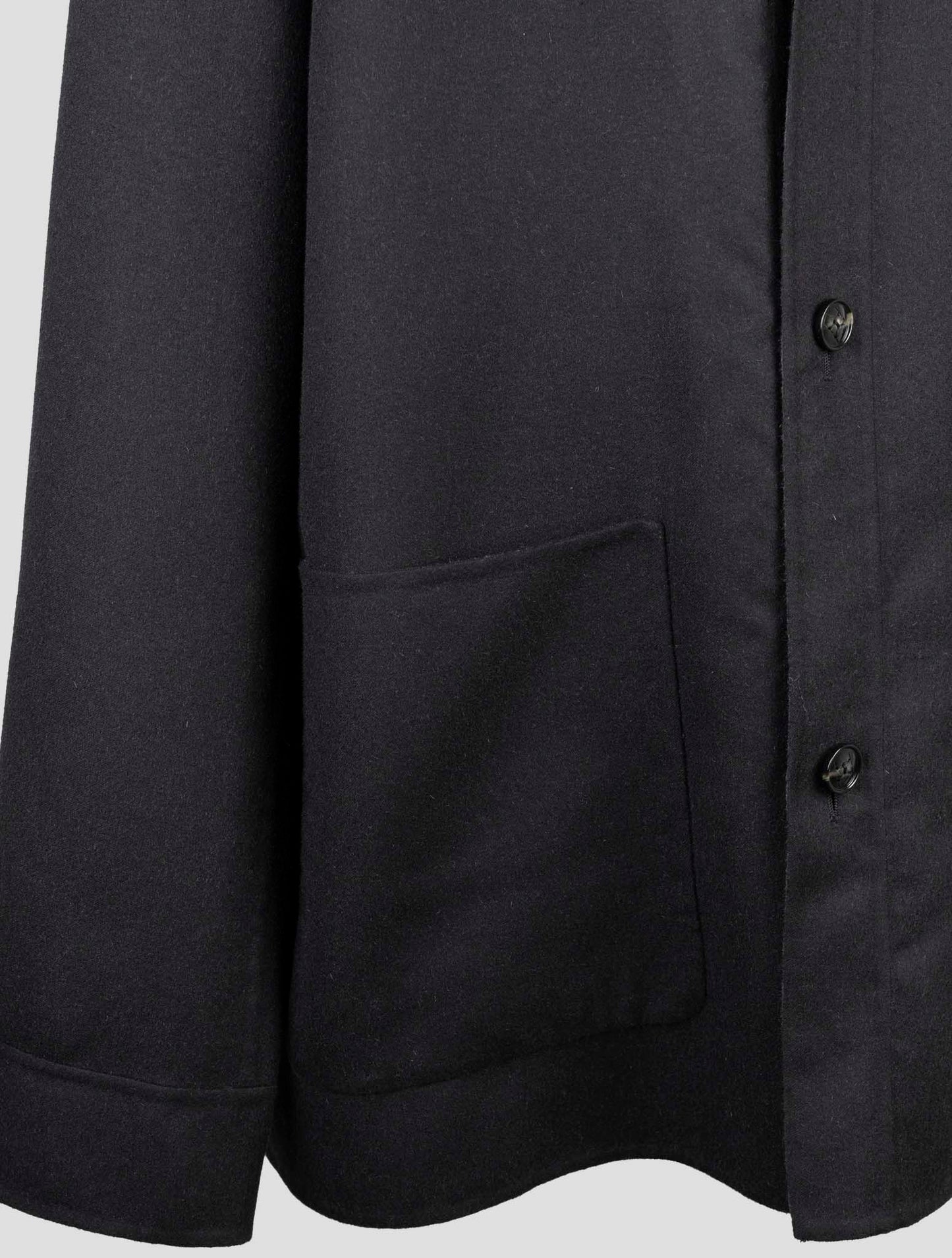 Kiton Blue Cashmere Silk Coat