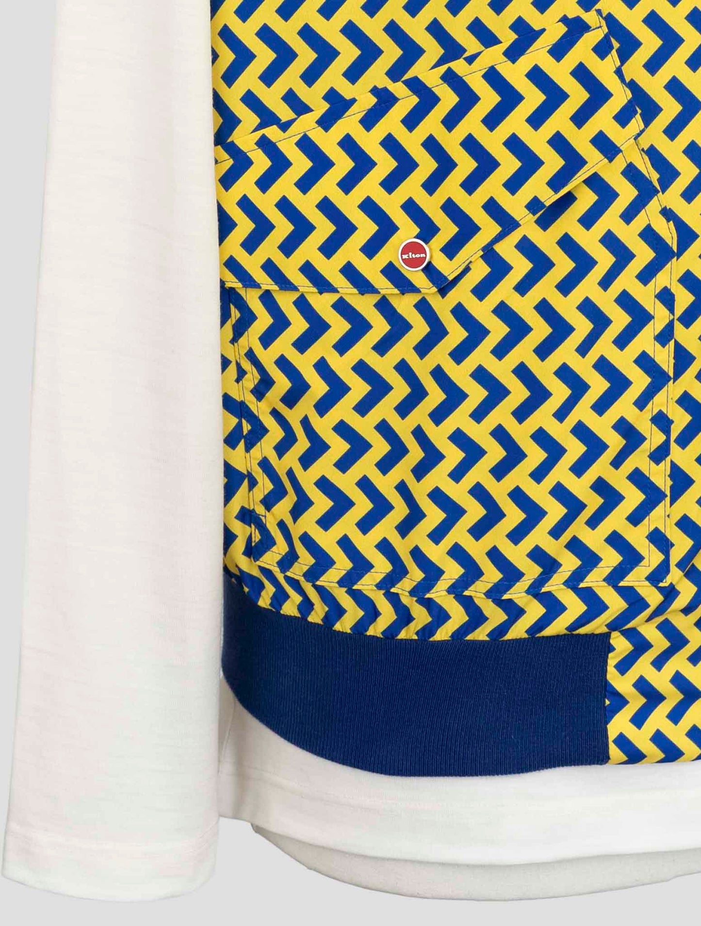 Kiton Yellow Blue Pl Coat Gilet