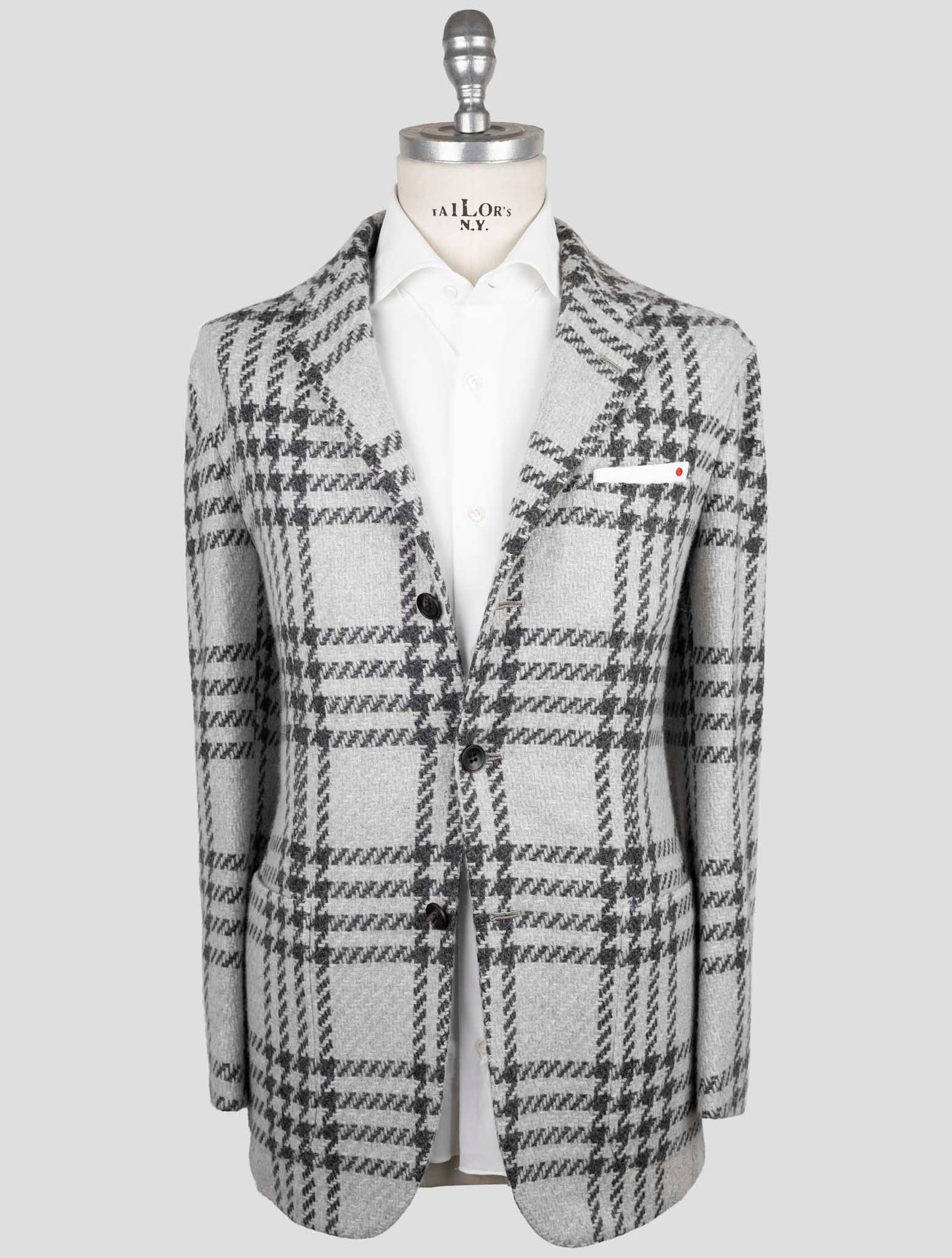 Kiton Gray Cashmere Blazer