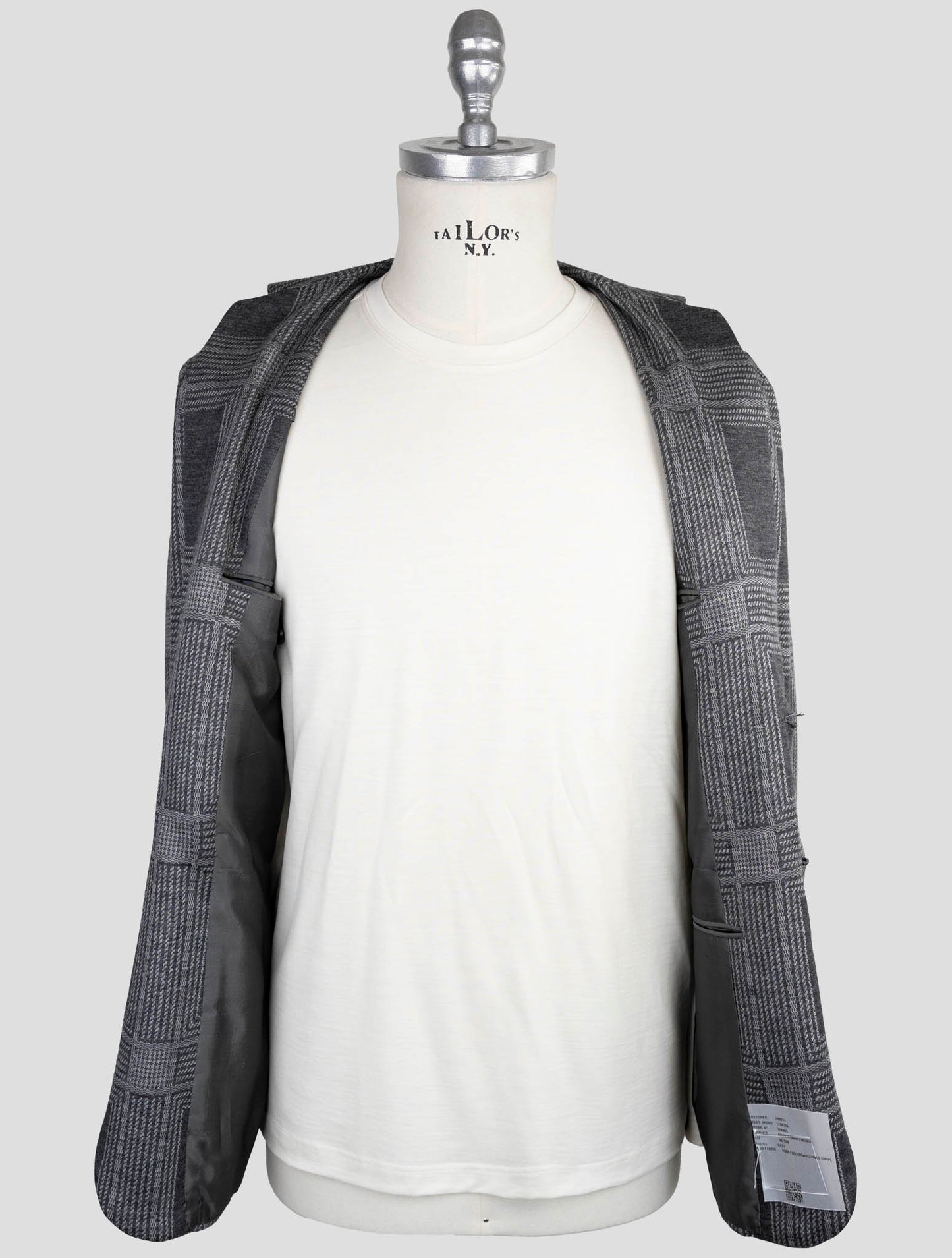 Kiton Knt Gray Cashmere Cotton Ea Blazer