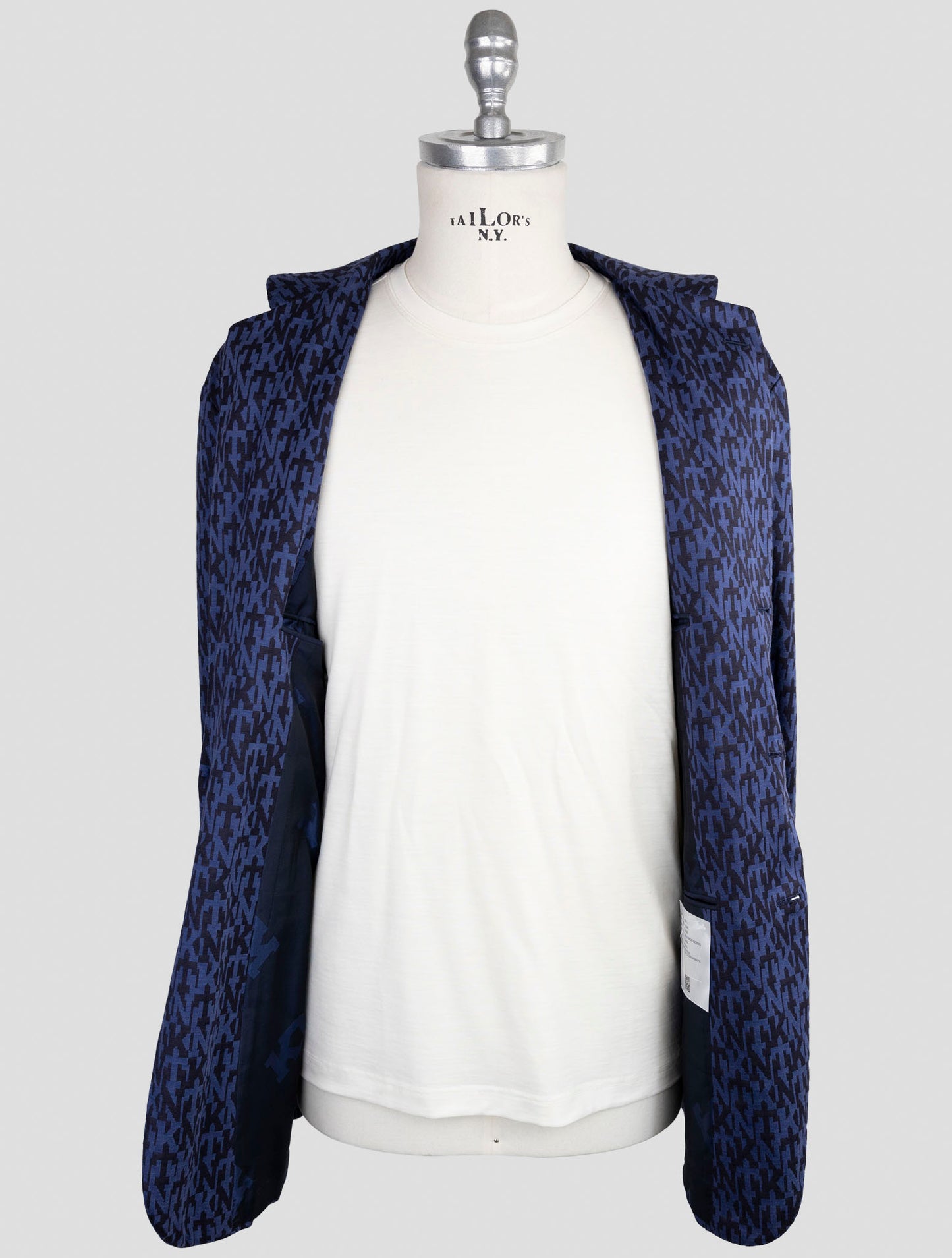 Kiton Knt Blue Cotton Cashmere Pa Blazer