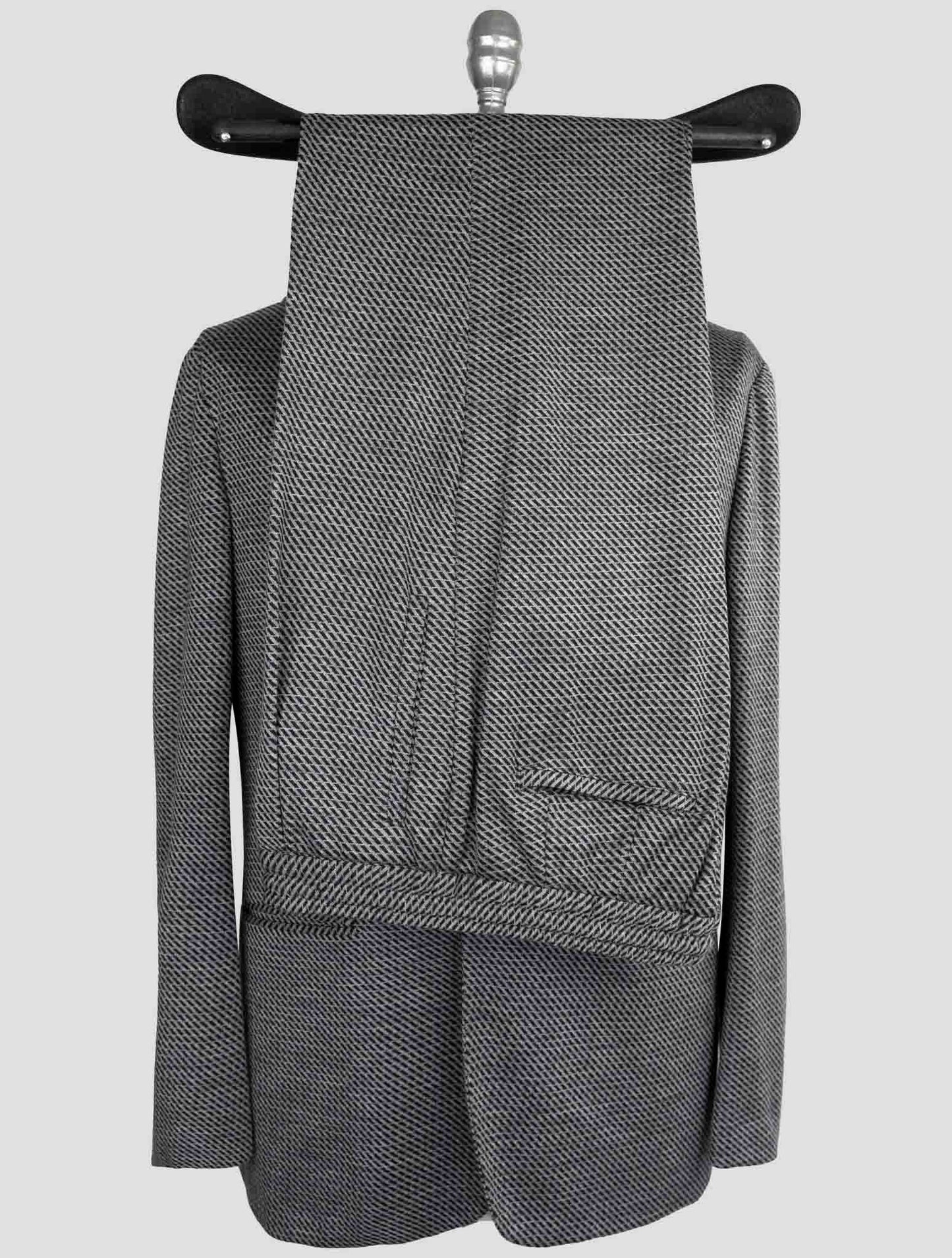 Kiton Knt Gray Cashmere Wool Pl Suit