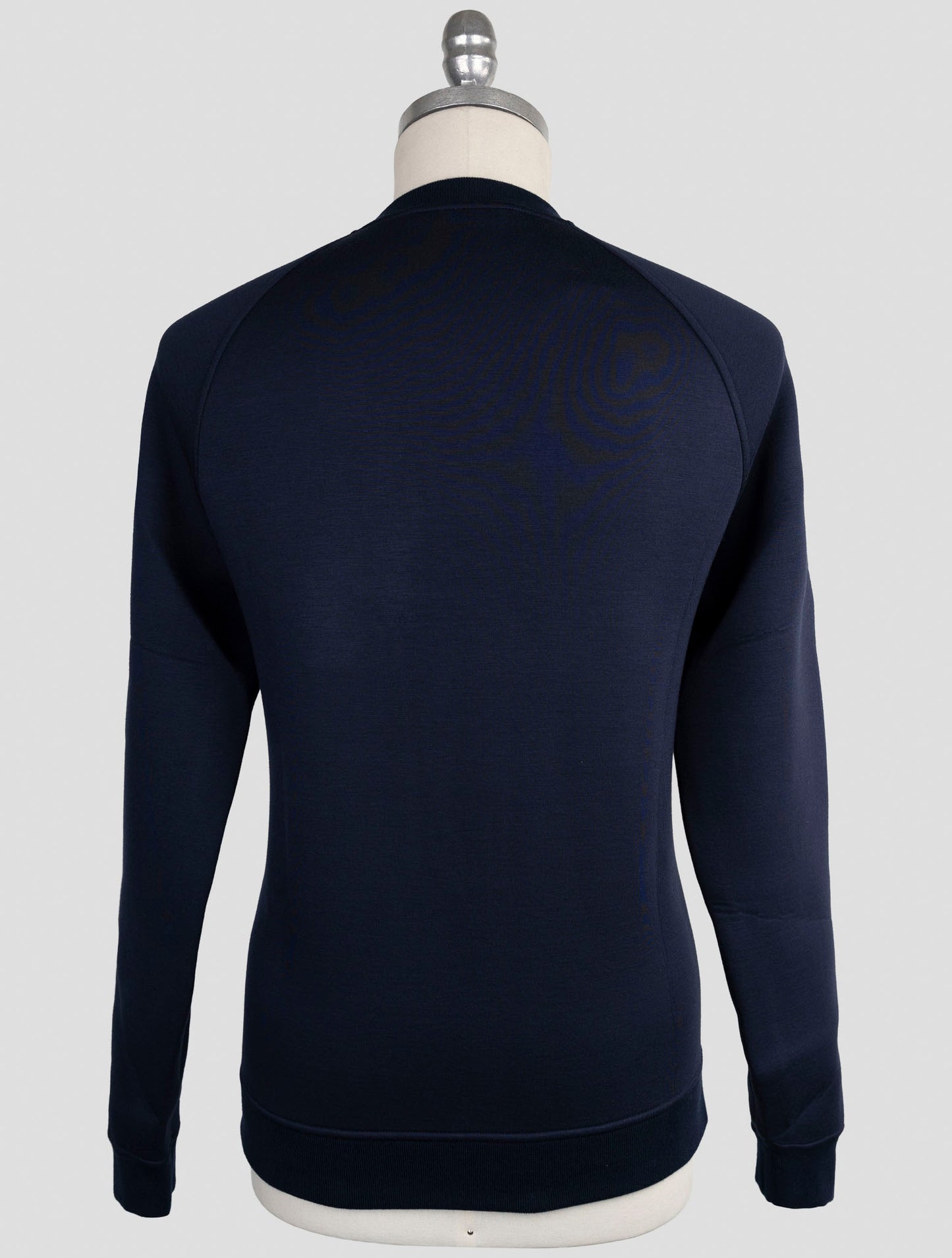 Kiton Knt Blue Viscose Ea Sweater Crewneck
