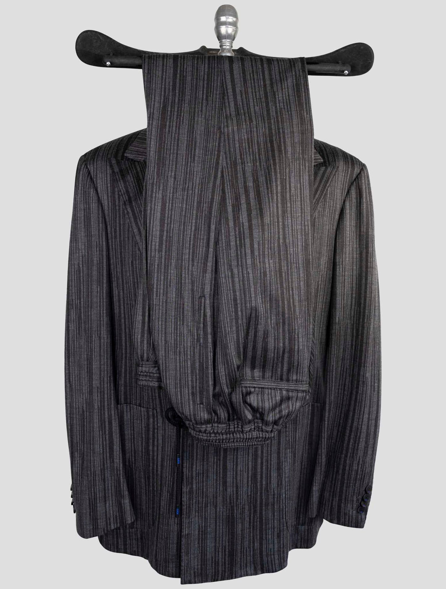 Kiton Knt Gray Wool Double Breasted Suit